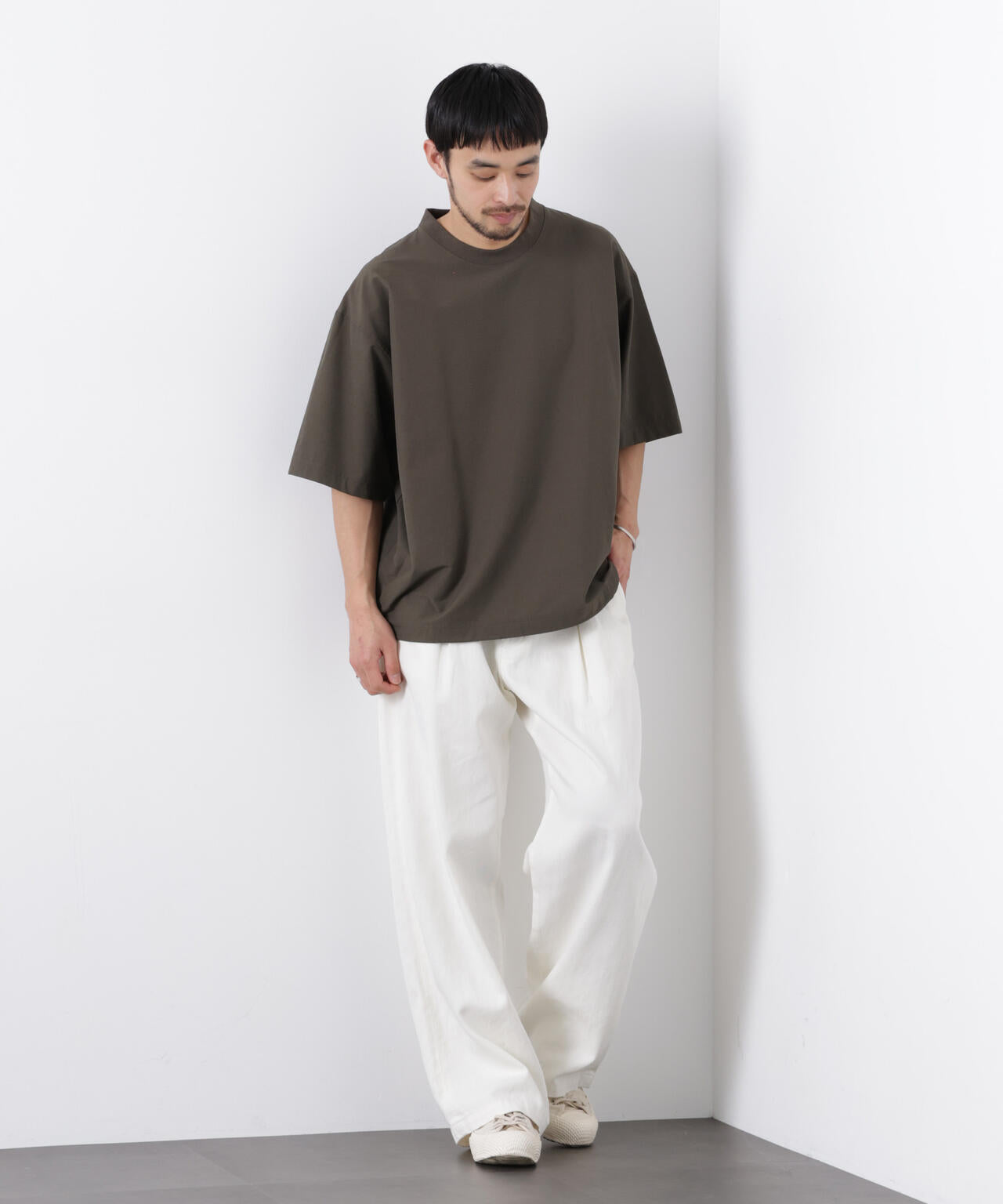 ストレッチワイドプルオーバー Tシャツ半袖(セットアップ可) 6726124208