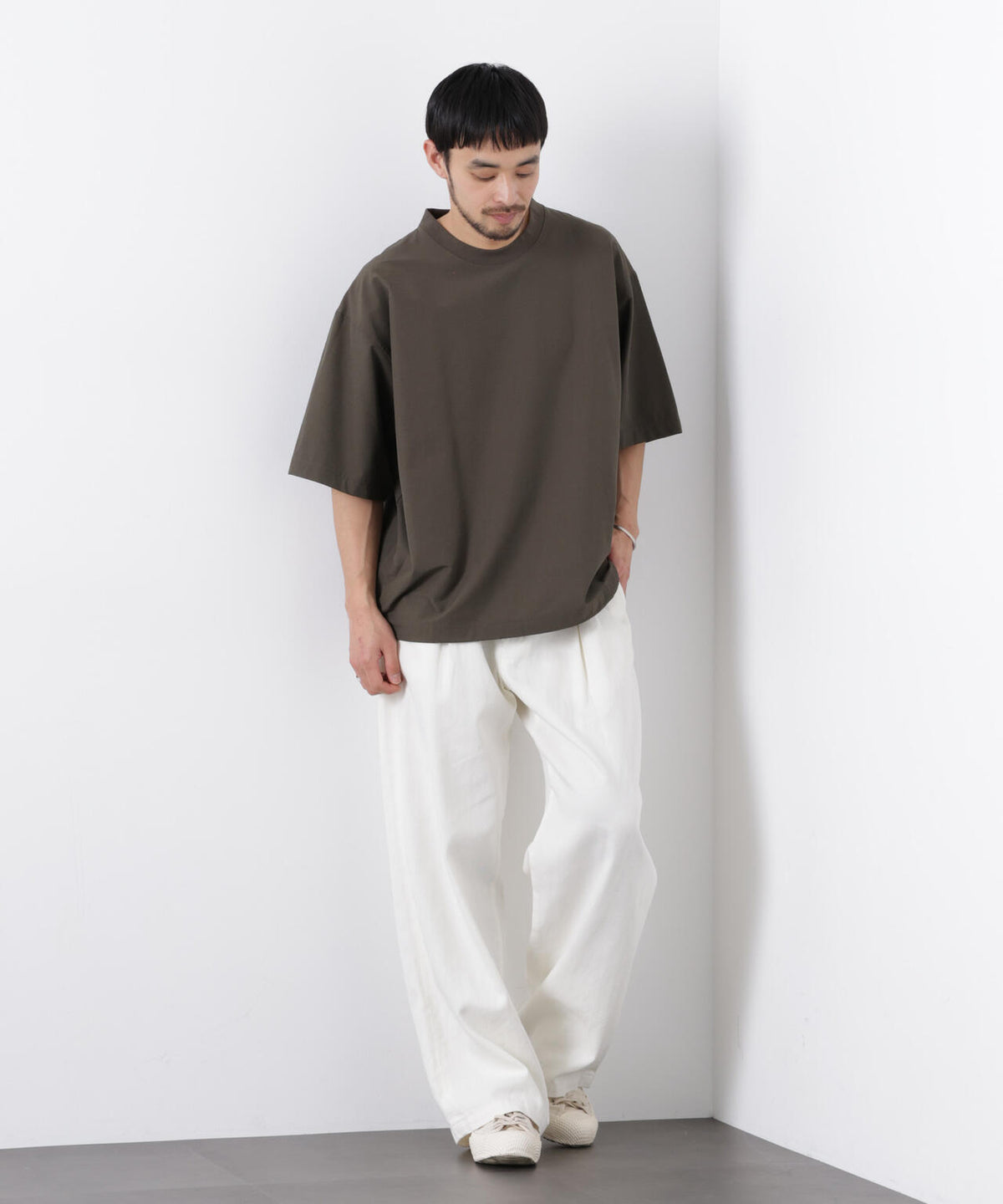 ストレッチワイドプルオーバー Tシャツ半袖(セットアップ可) 6726124208