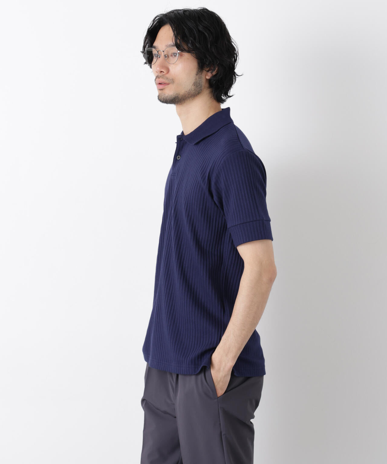 ワイドリブスタンダードポロシャツ 半袖 6726124215