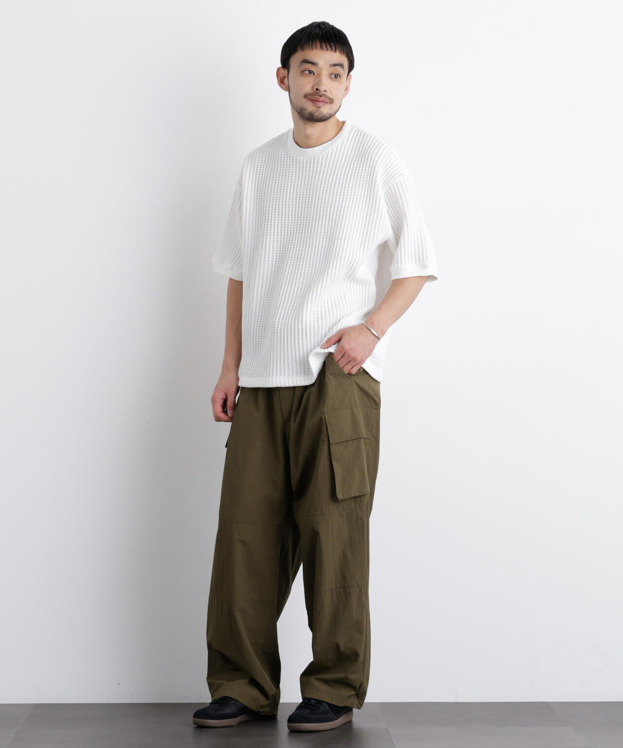 オニワッフルワイドTシャツ 半袖 6726124217