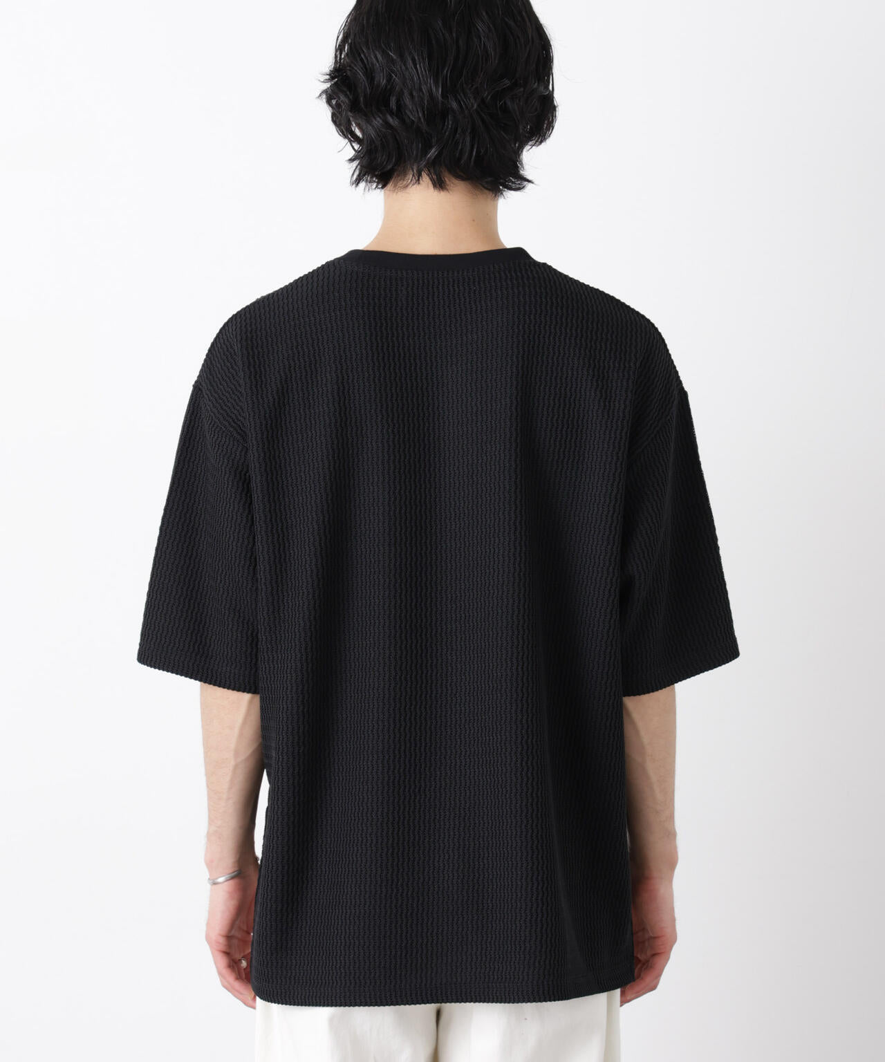 ジャガードニットソーTシャツ 半袖(セットアップ可) 6726124218