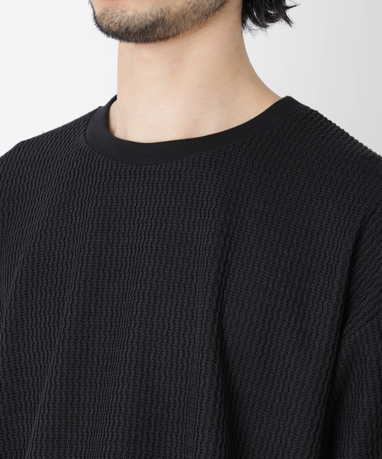 ジャガードニットソーTシャツ 半袖(セットアップ可) 6726124218