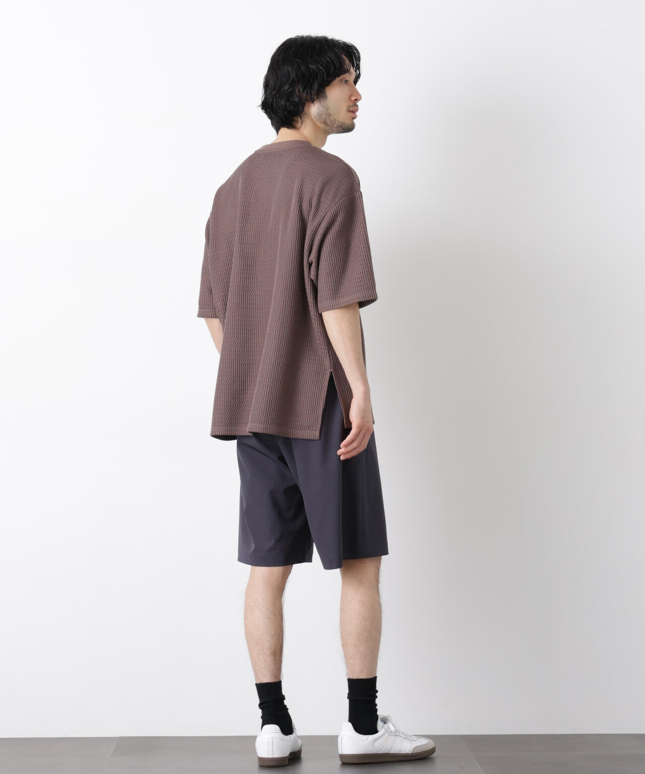 ジャガードニットソーTシャツ 半袖(セットアップ可) 6726124218