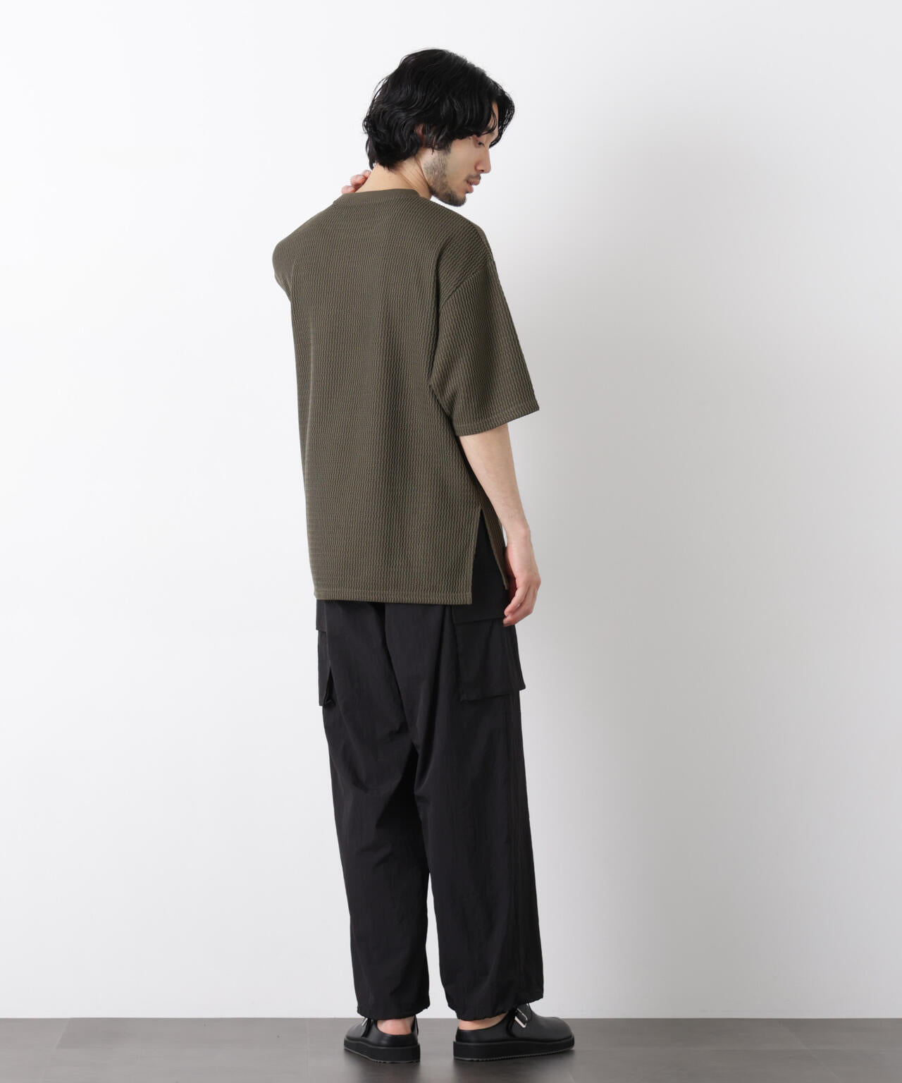 ジャガードニットソーTシャツ 半袖(セットアップ可) 6726124218