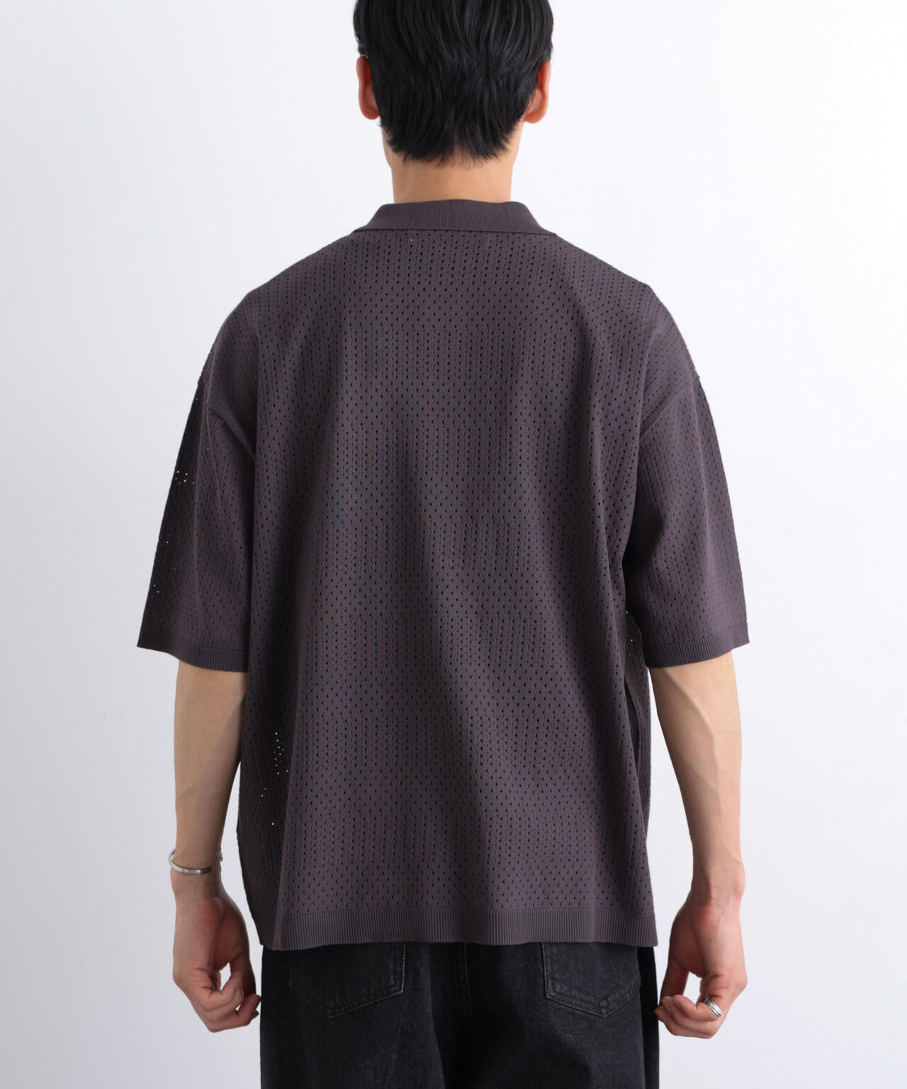 スキッパーテックニットポロシャツ/半袖 6726124219