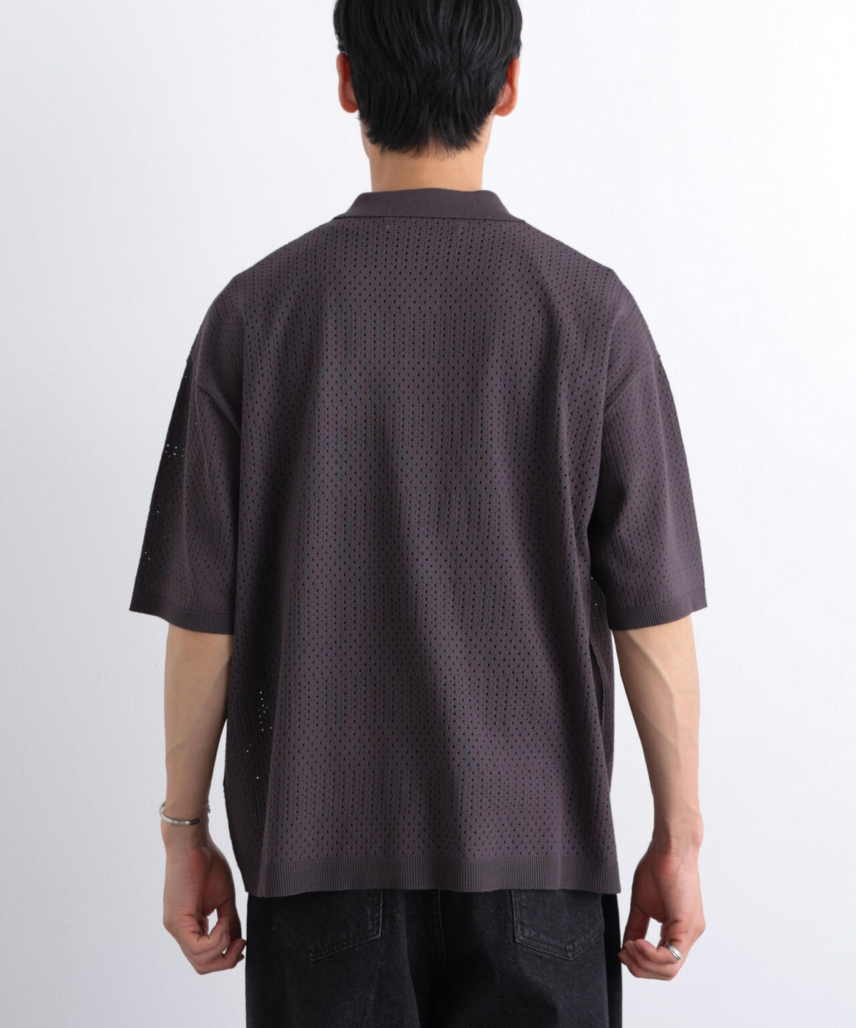 スキッパーテックニットポロシャツ/半袖 6726124219