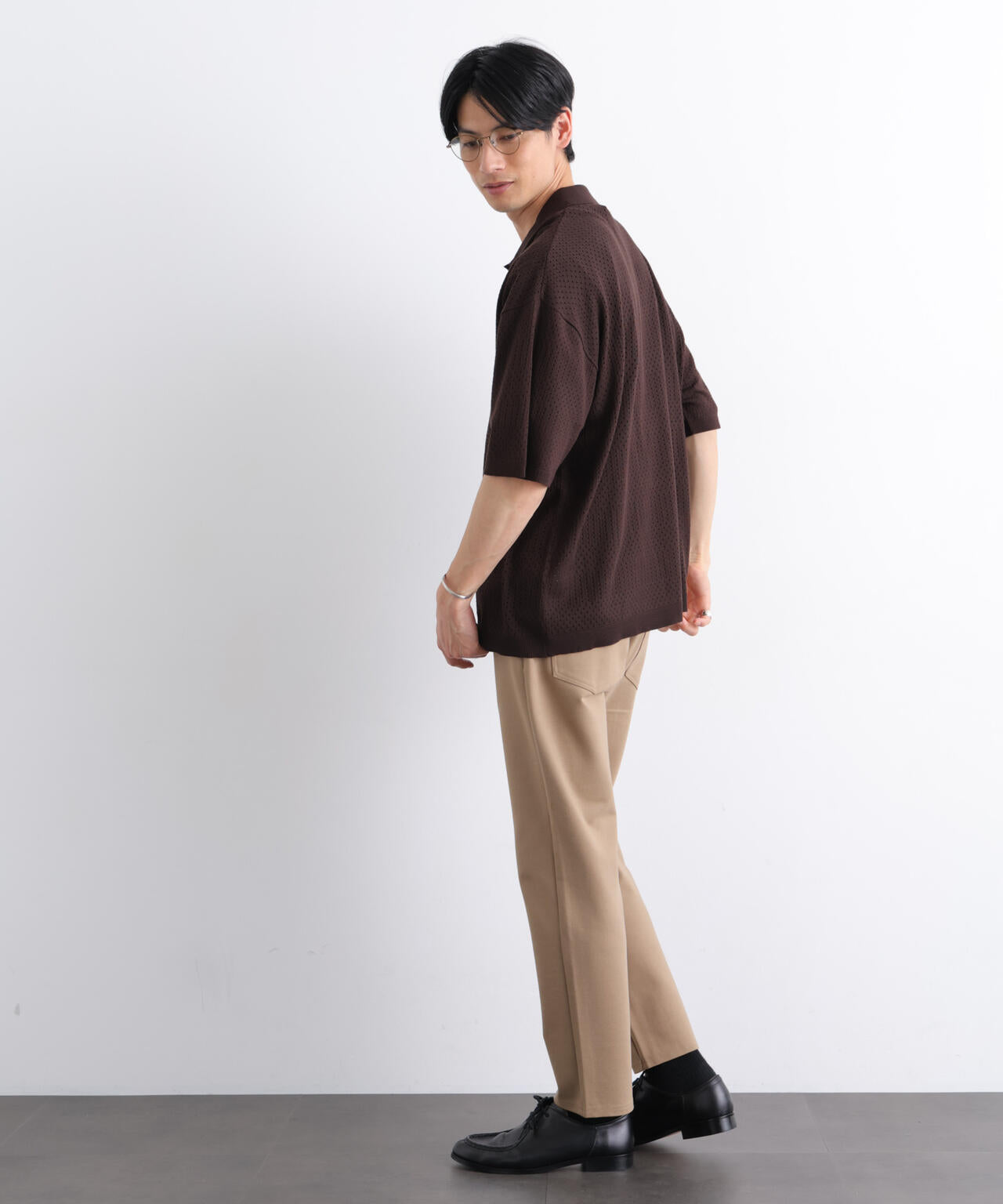 スキッパーテックニットポロシャツ/半袖 6726124219