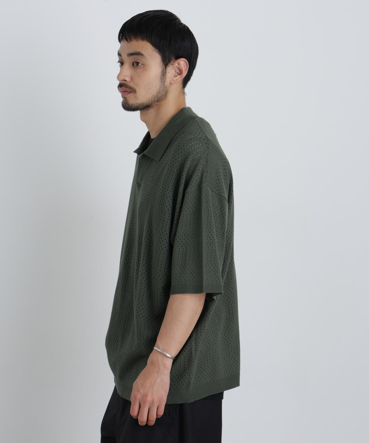 スキッパーテックニットポロシャツ/半袖 6726124219
