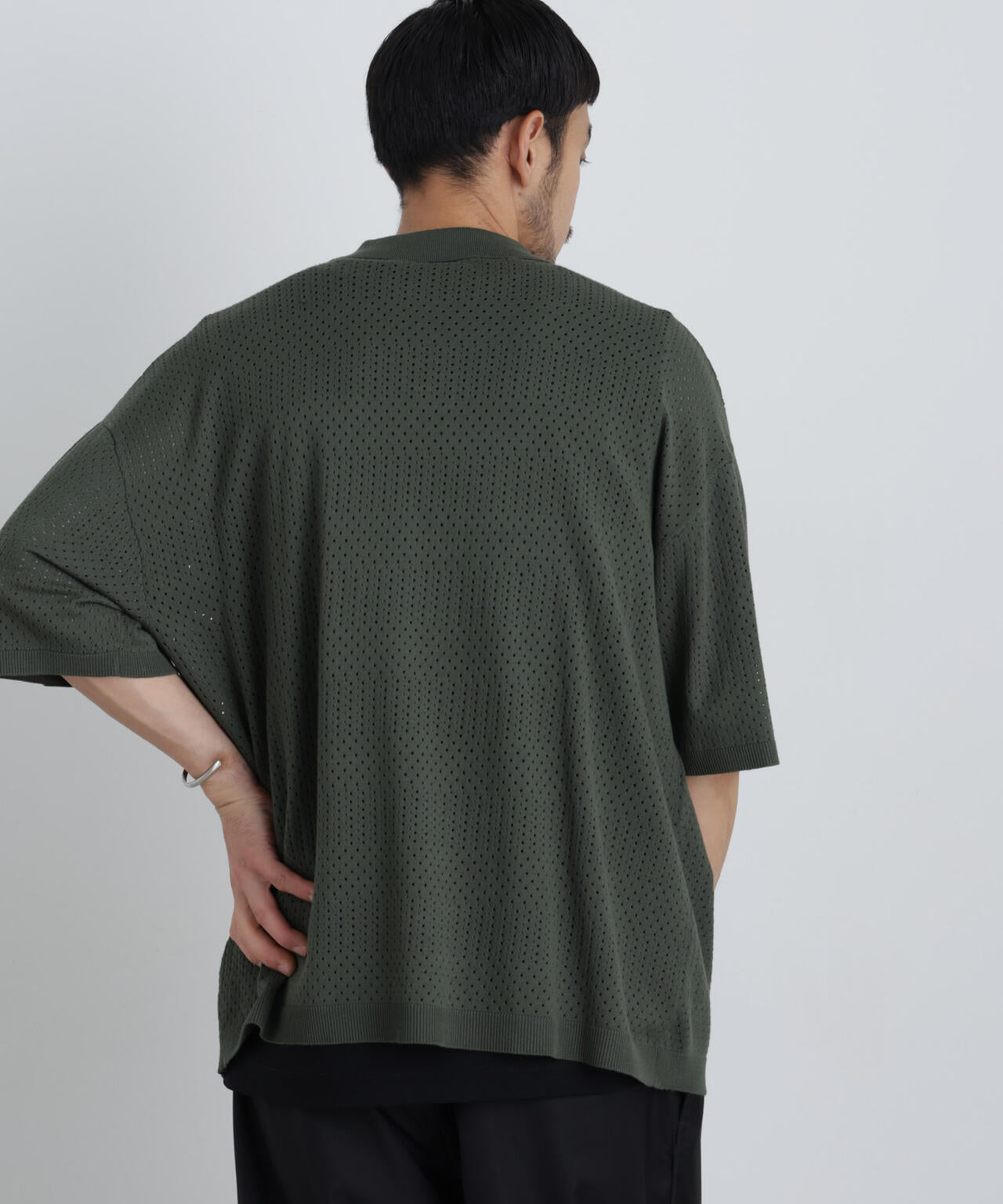 スキッパーテックニットポロシャツ/半袖 6726124219
