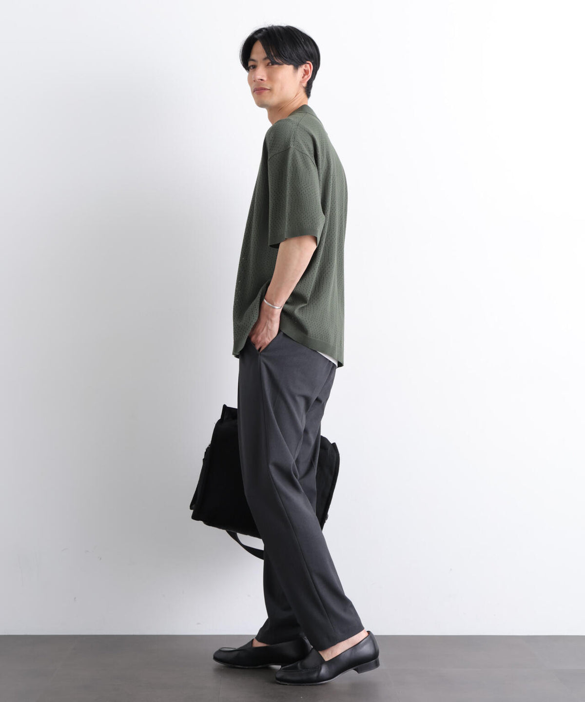 スキッパーテックニットポロシャツ/半袖 6726124219