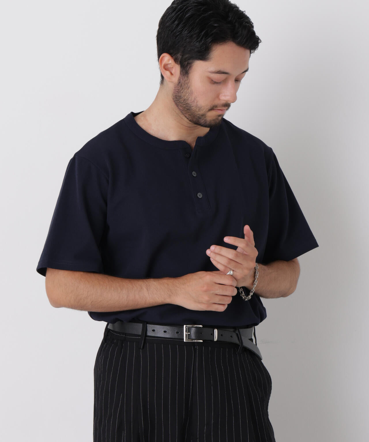 60サーフニットヘンリーTシャツ 半袖 6726124235