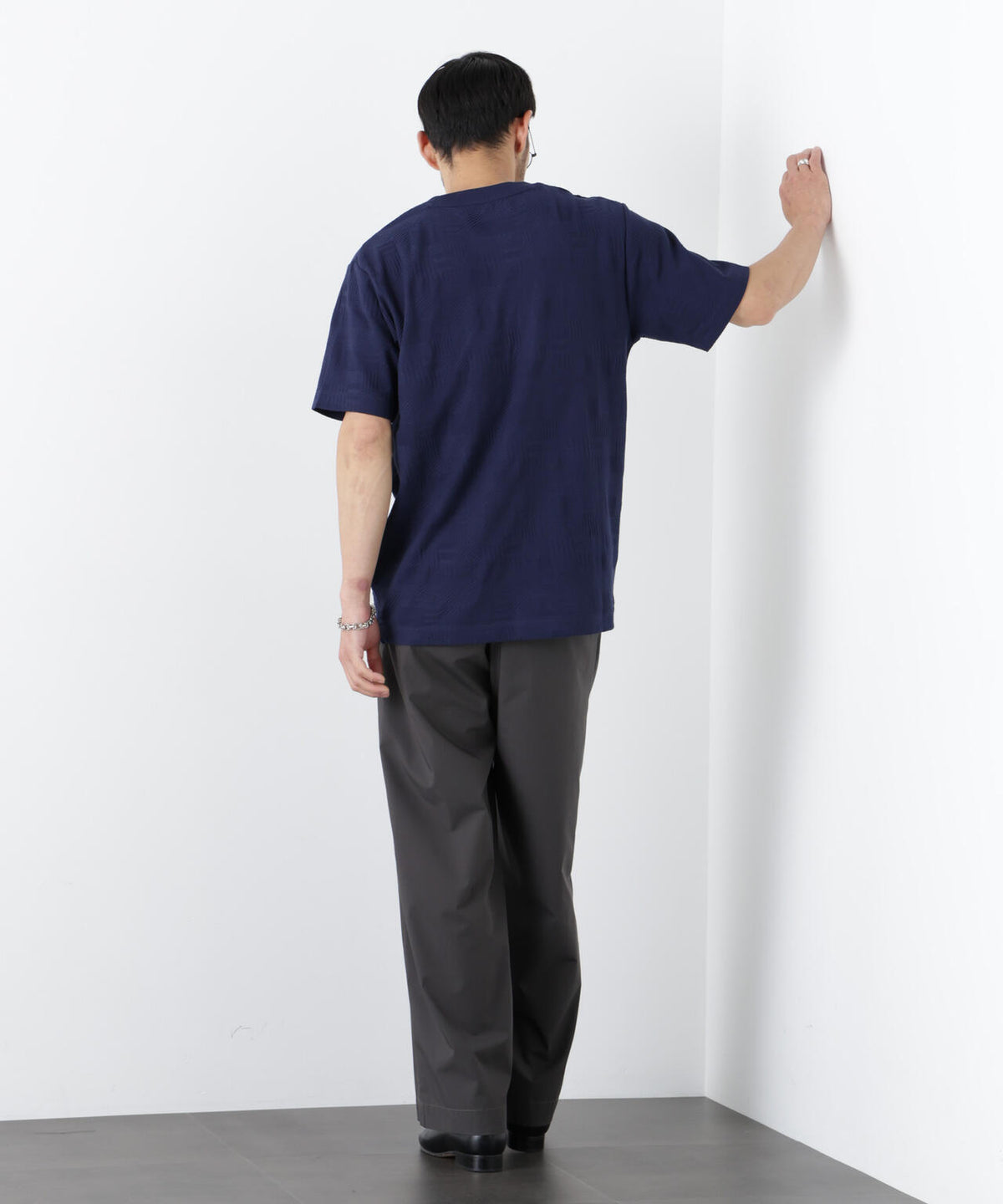 リンクスジャガードTシャツ 半袖 6726124238