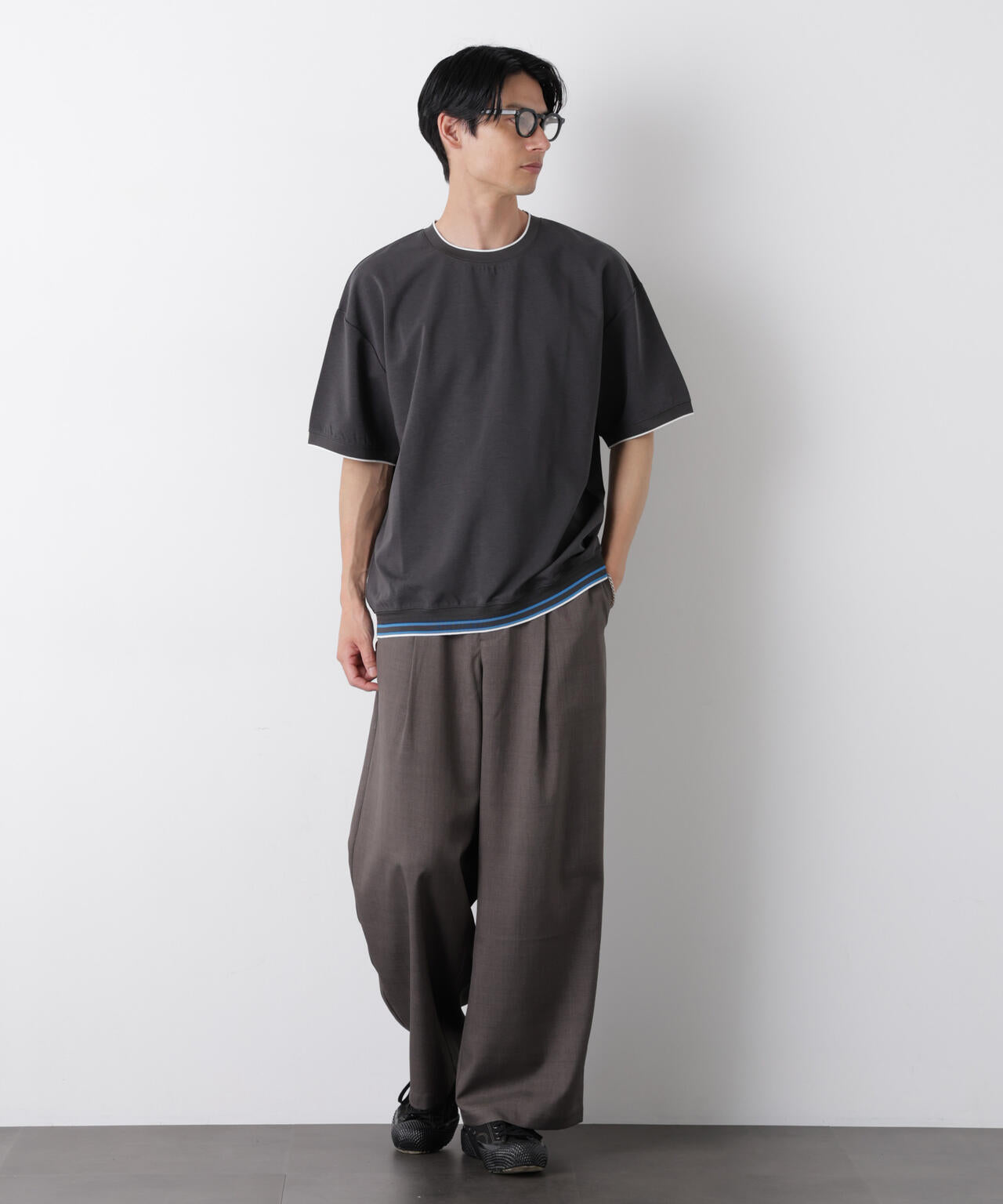 リブスムースTシャツ 半袖 6726124246