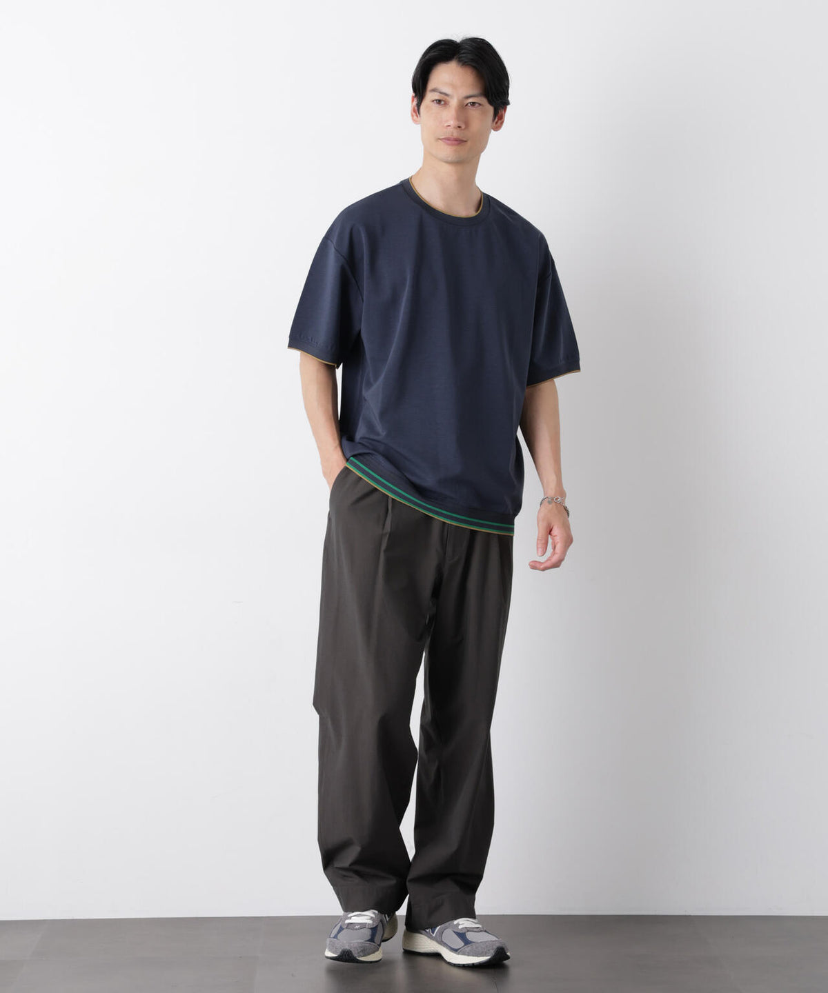 リブスムースTシャツ 半袖 6726124246