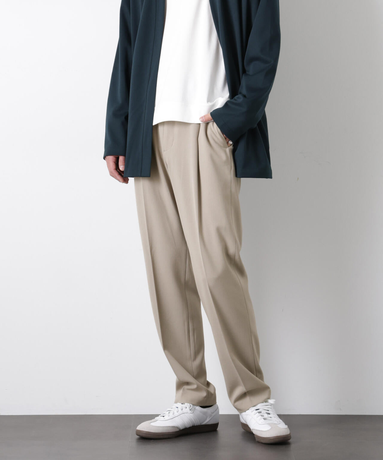 ALWAYS EASY ワンタックスラックス(セットアップ可) 6726127204
