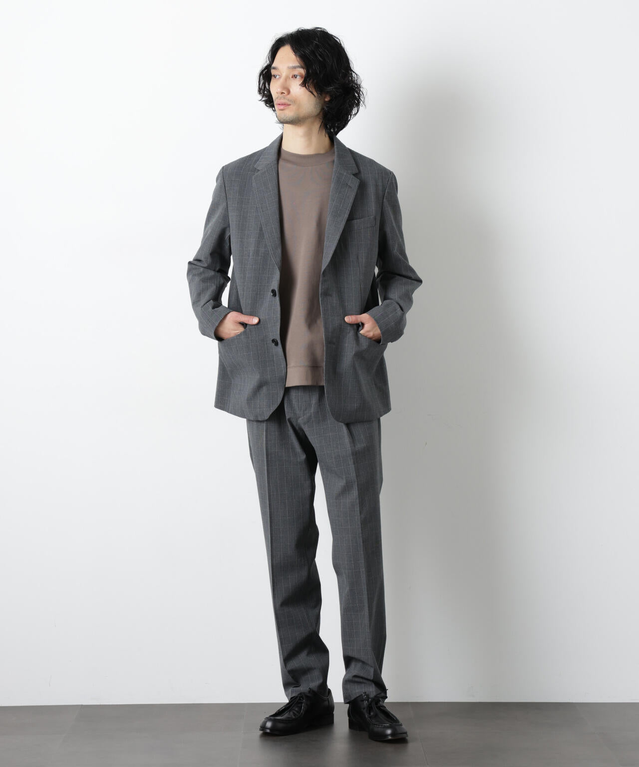 ALWAYS EASY ワンタックスラックス(セットアップ可) 6726127204