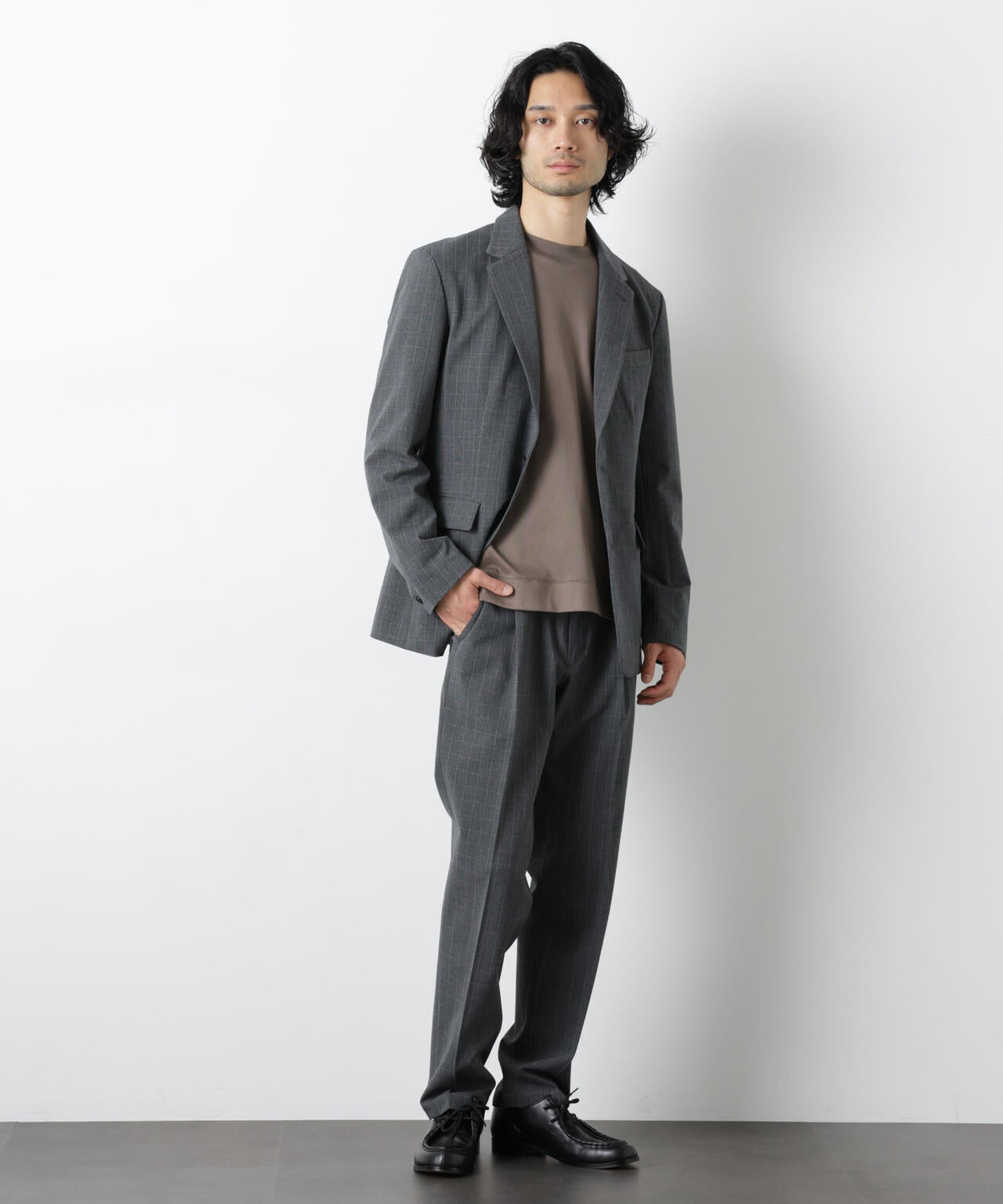 ALWAYS EASY ワンタックスラックス(セットアップ可) 6726127204