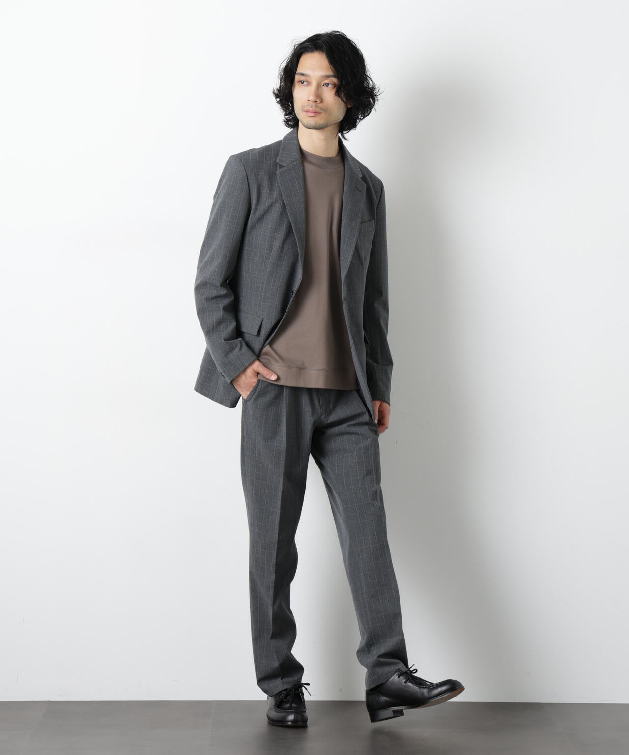 ALWAYS EASY ワンタックスラックス(セットアップ可) 6726127204