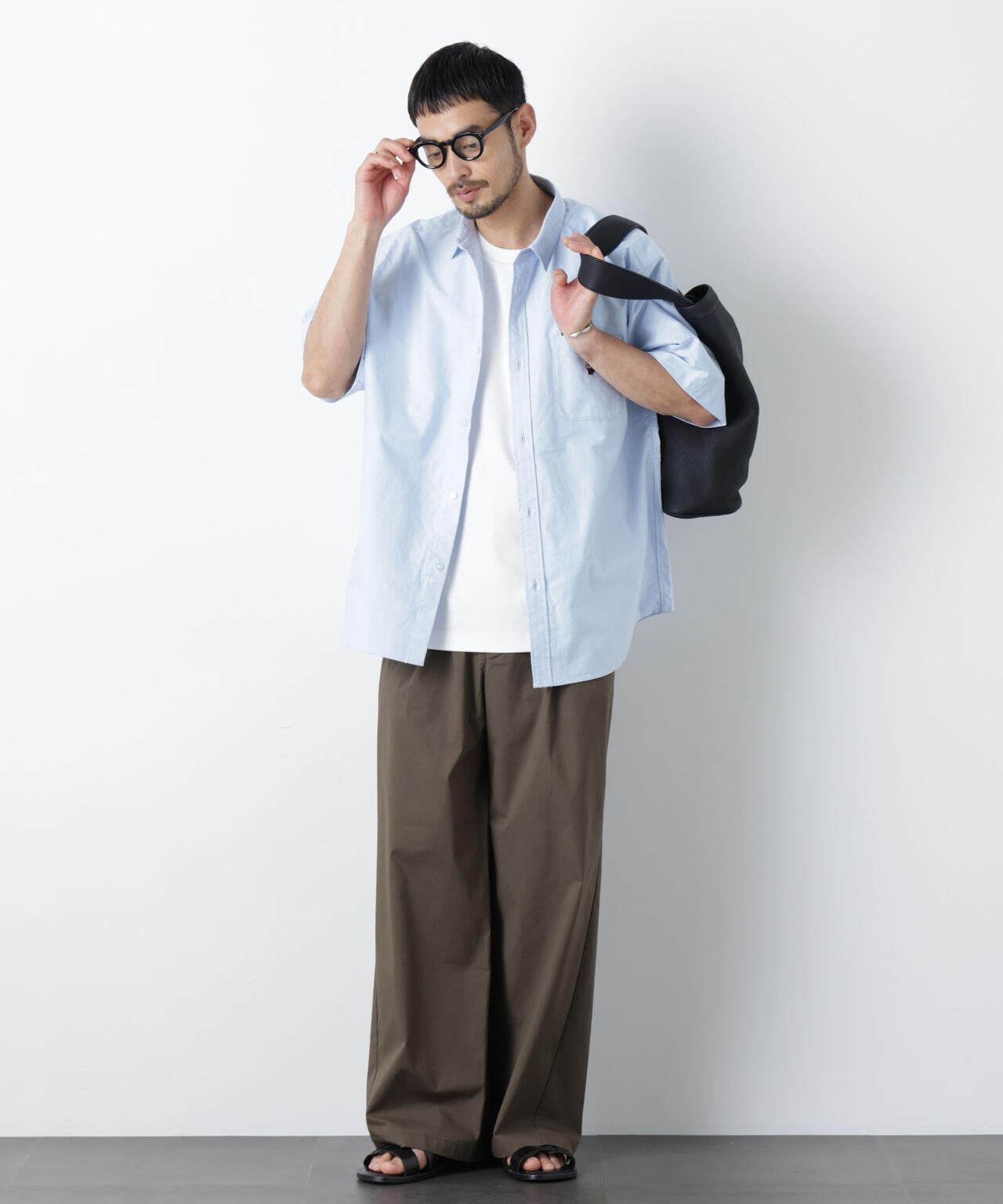 WEB限定/COOLMAX (R) バギーストレートスラックス 6726127222