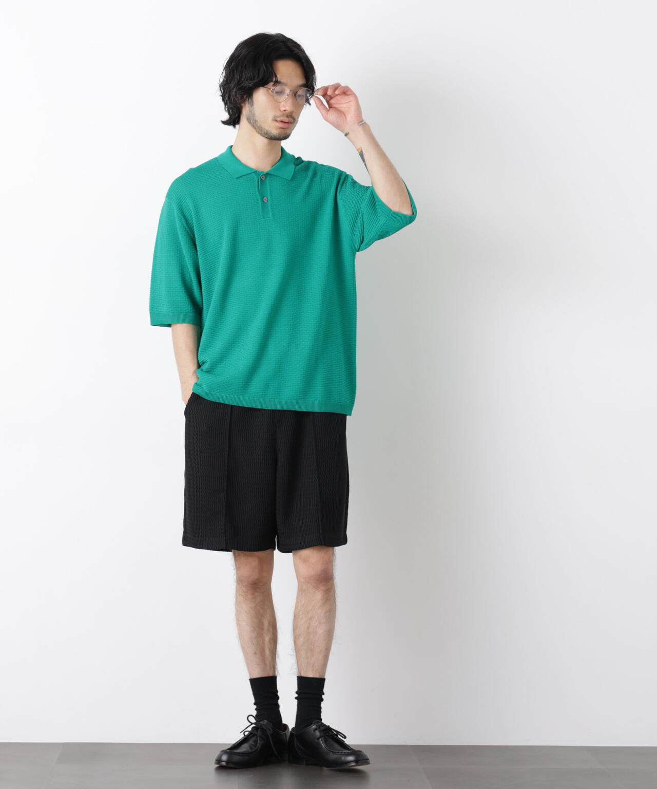 ジャガードニットソーショートパンツ(セットアップ可) 6726128204