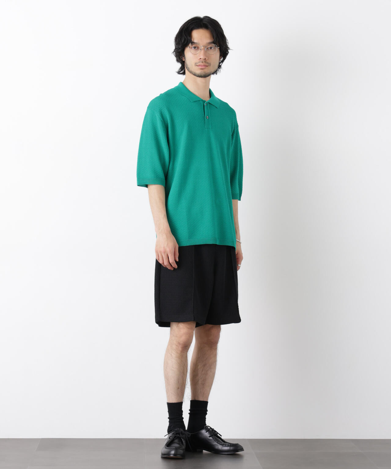 ジャガードニットソーショートパンツ(セットアップ可) 6726128204