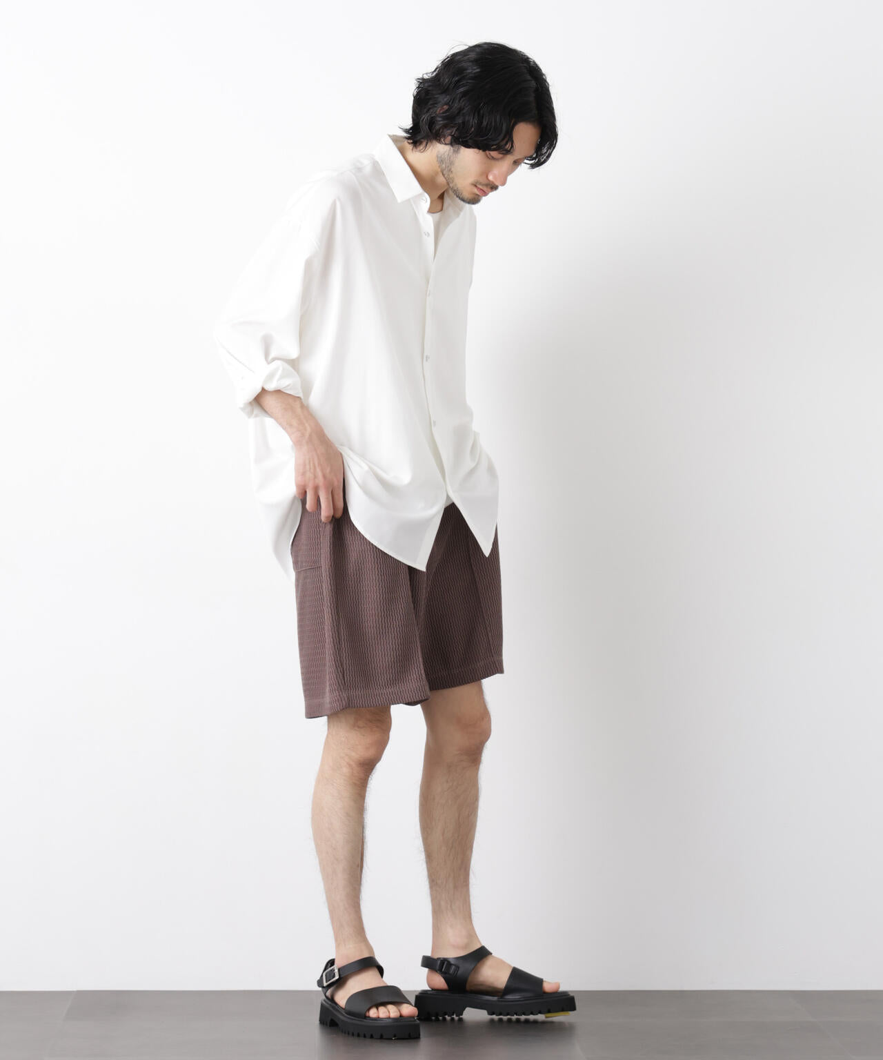 ジャガードニットソーショートパンツ(セットアップ可) 6726128204