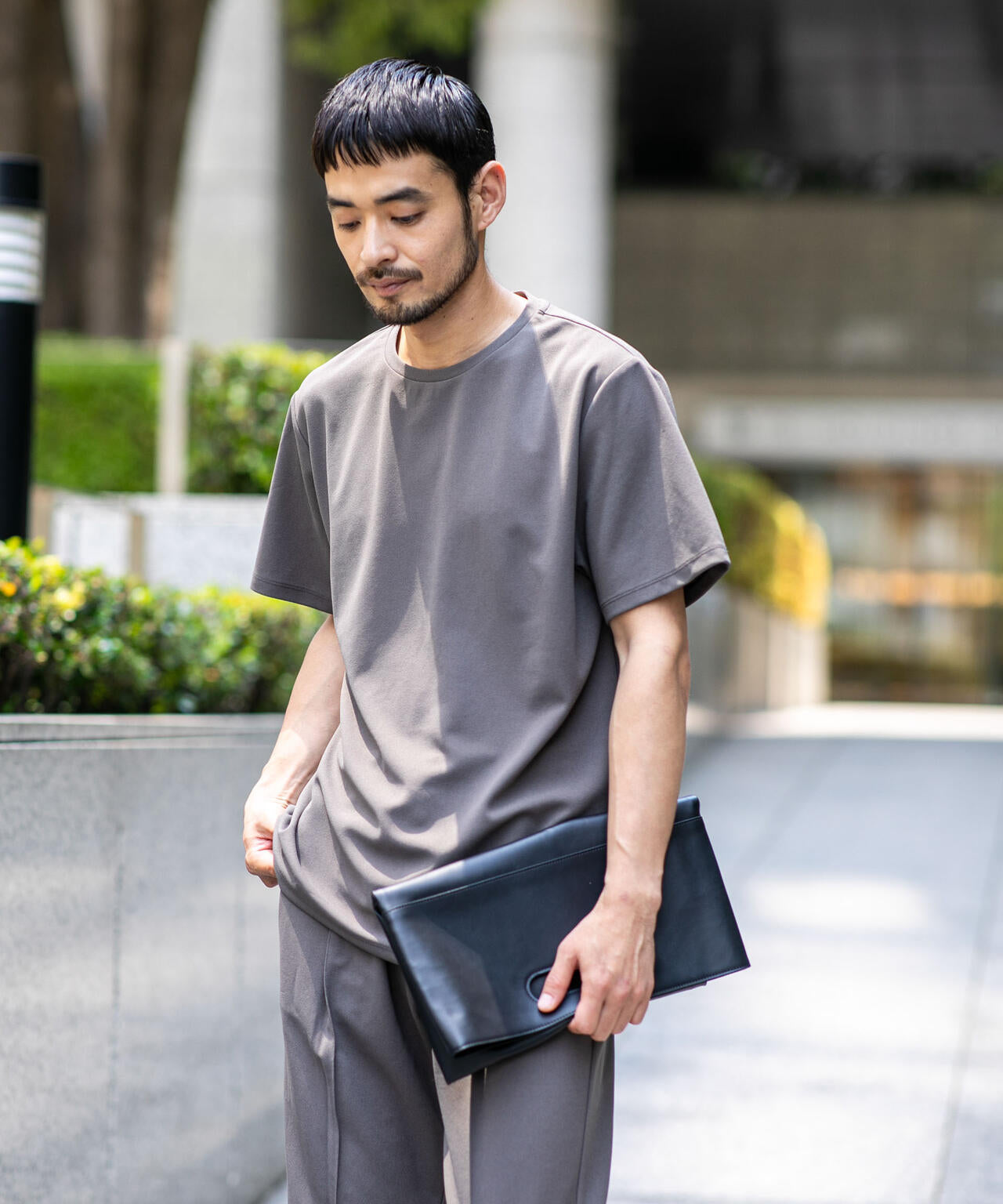 WEB限定/シンセティックレザー2WAYクラッチバッグ 6726132202