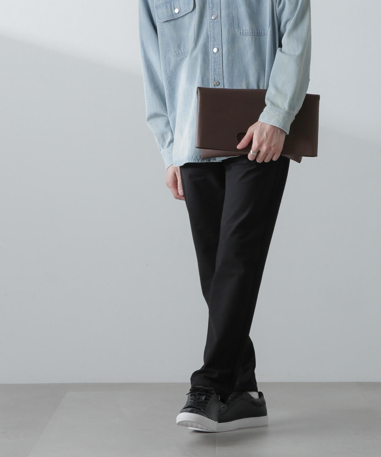 WEB限定/シンセティックレザー2WAYクラッチバッグ 6726132202