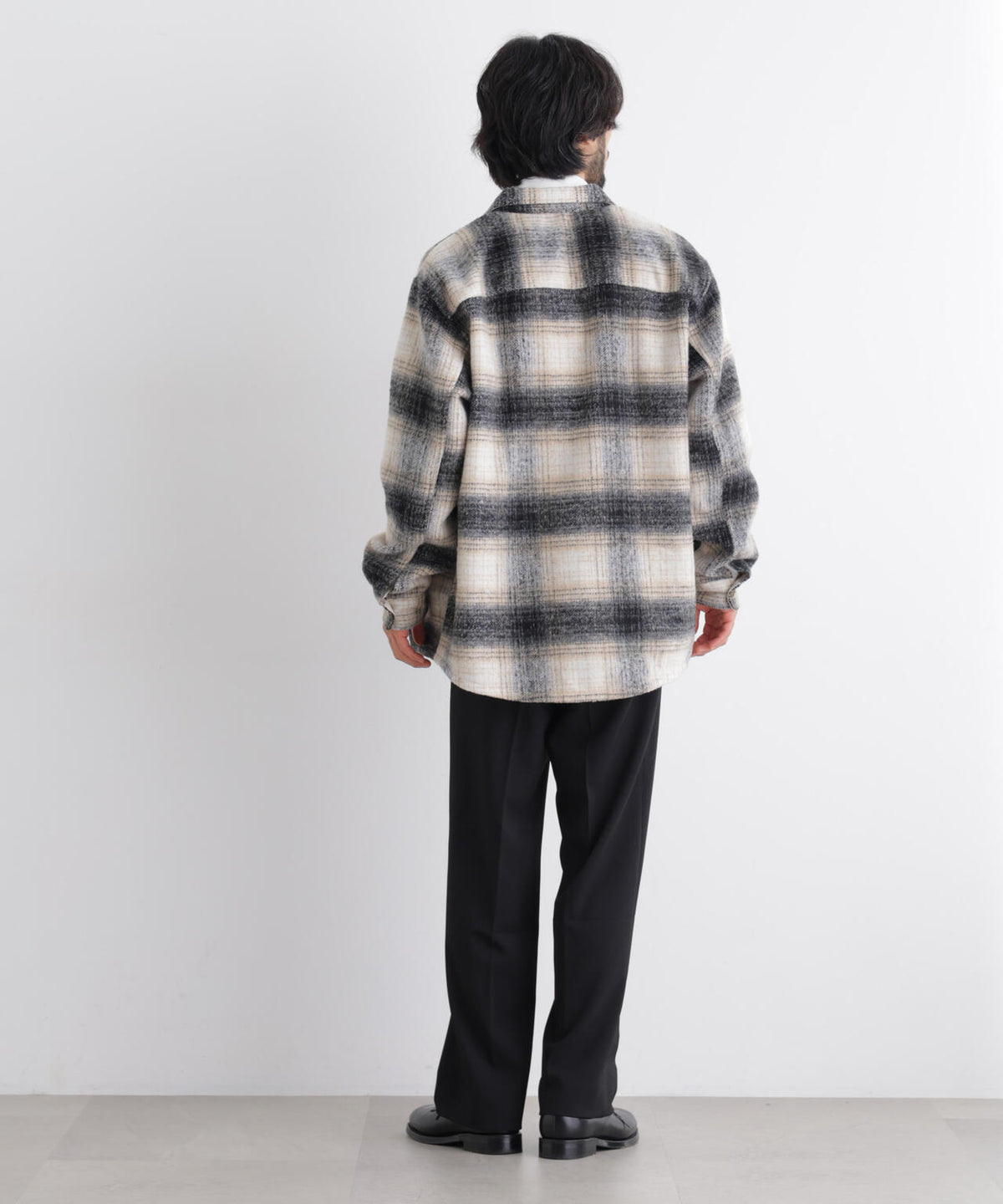 シャギーチェックシャツブルゾン 6726220204