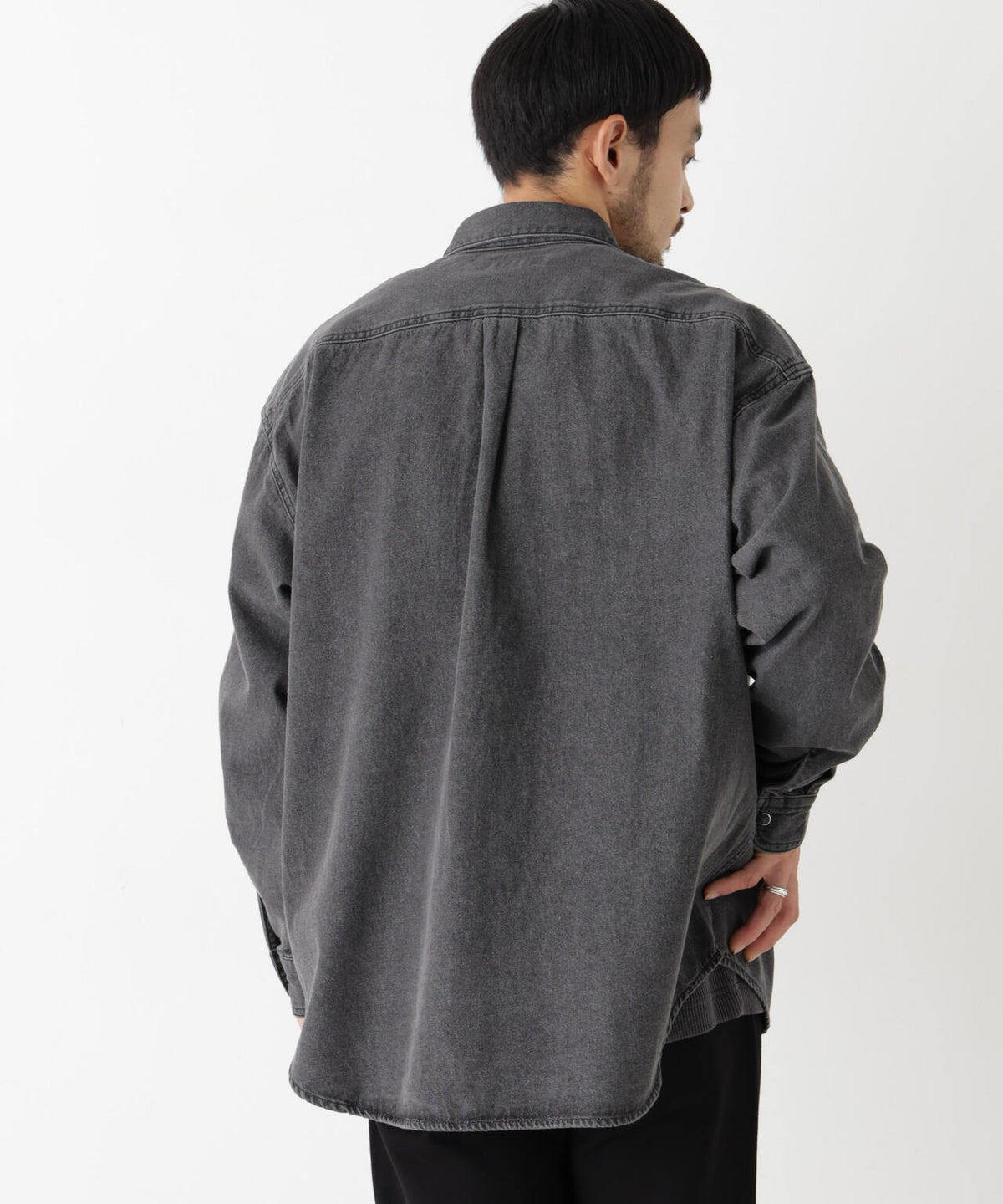 8.5oz ドレープデニムシャツ 長袖 6726220208
