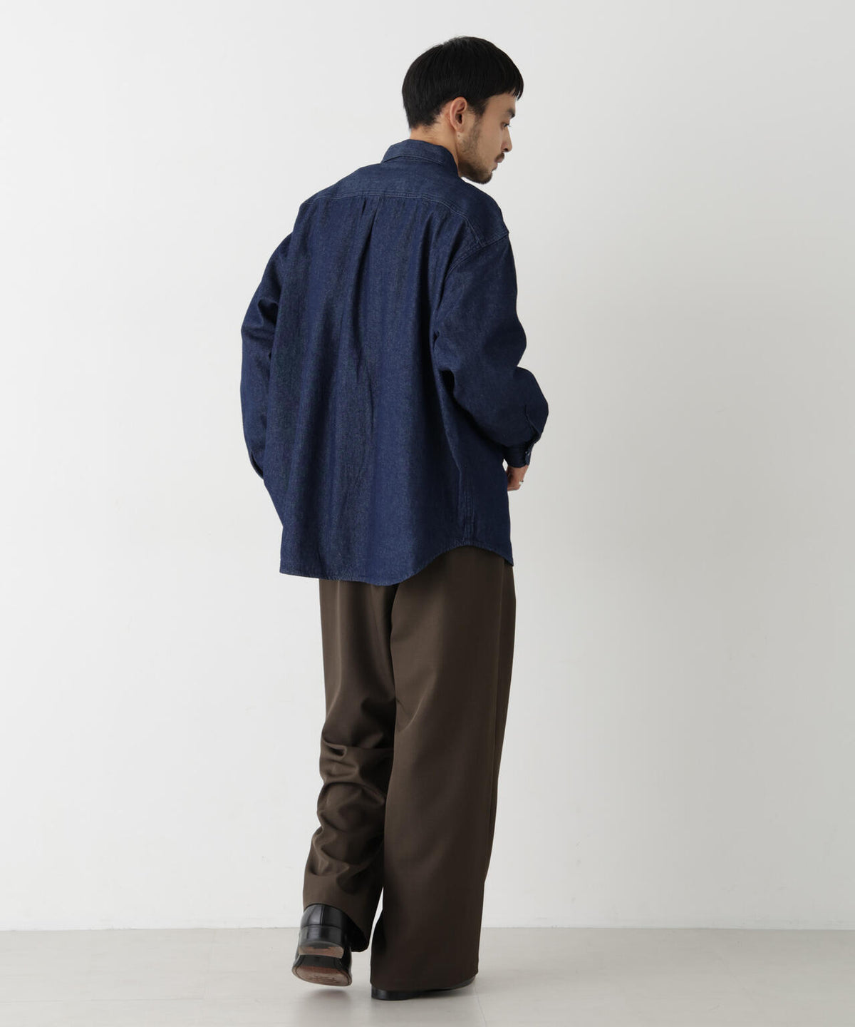 8.5oz ドレープデニムシャツ 長袖 6726220208