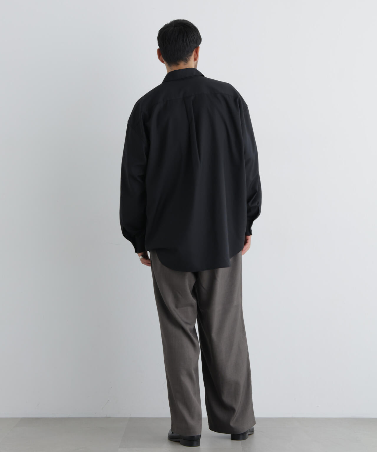 ビッグドレープシャツ 長袖 6726220211