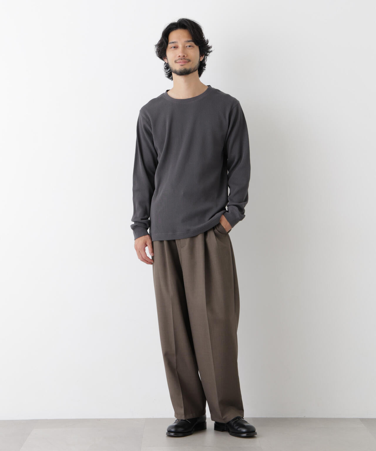 アンチスメルワッフル Tシャツ 長袖 6726223207