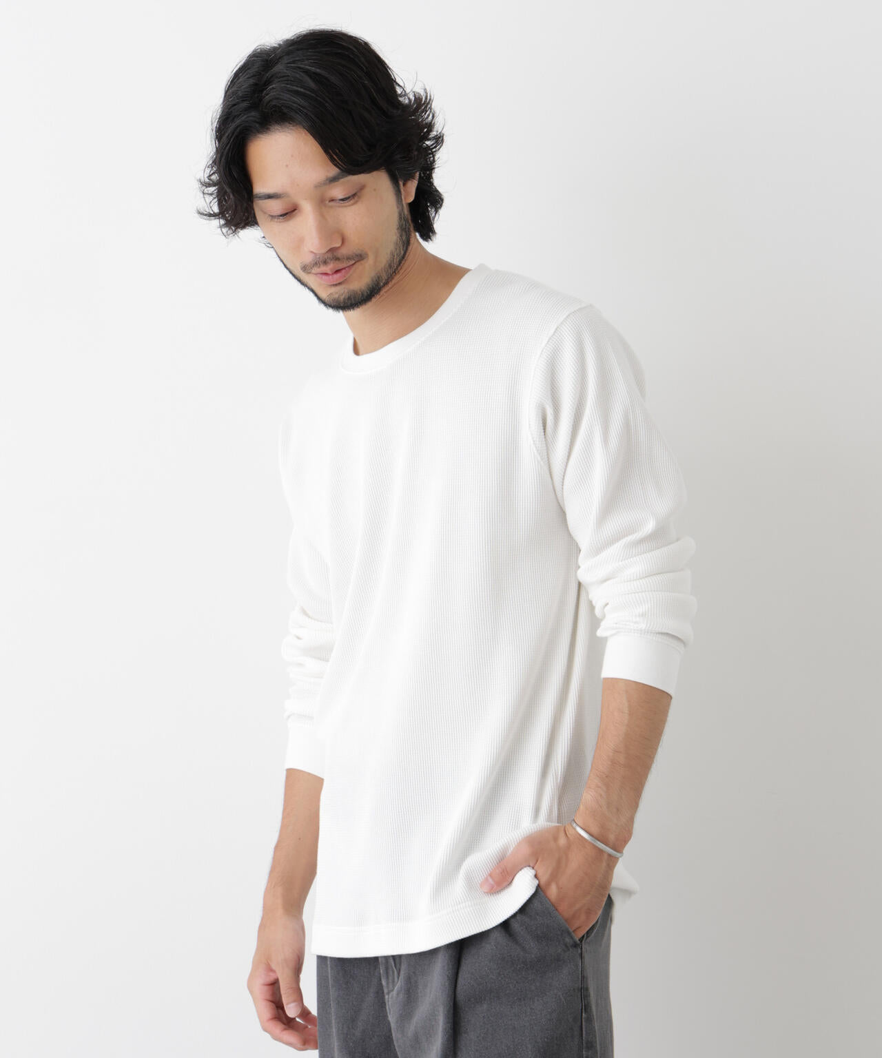 アンチスメルワッフル Tシャツ 長袖 6726223207