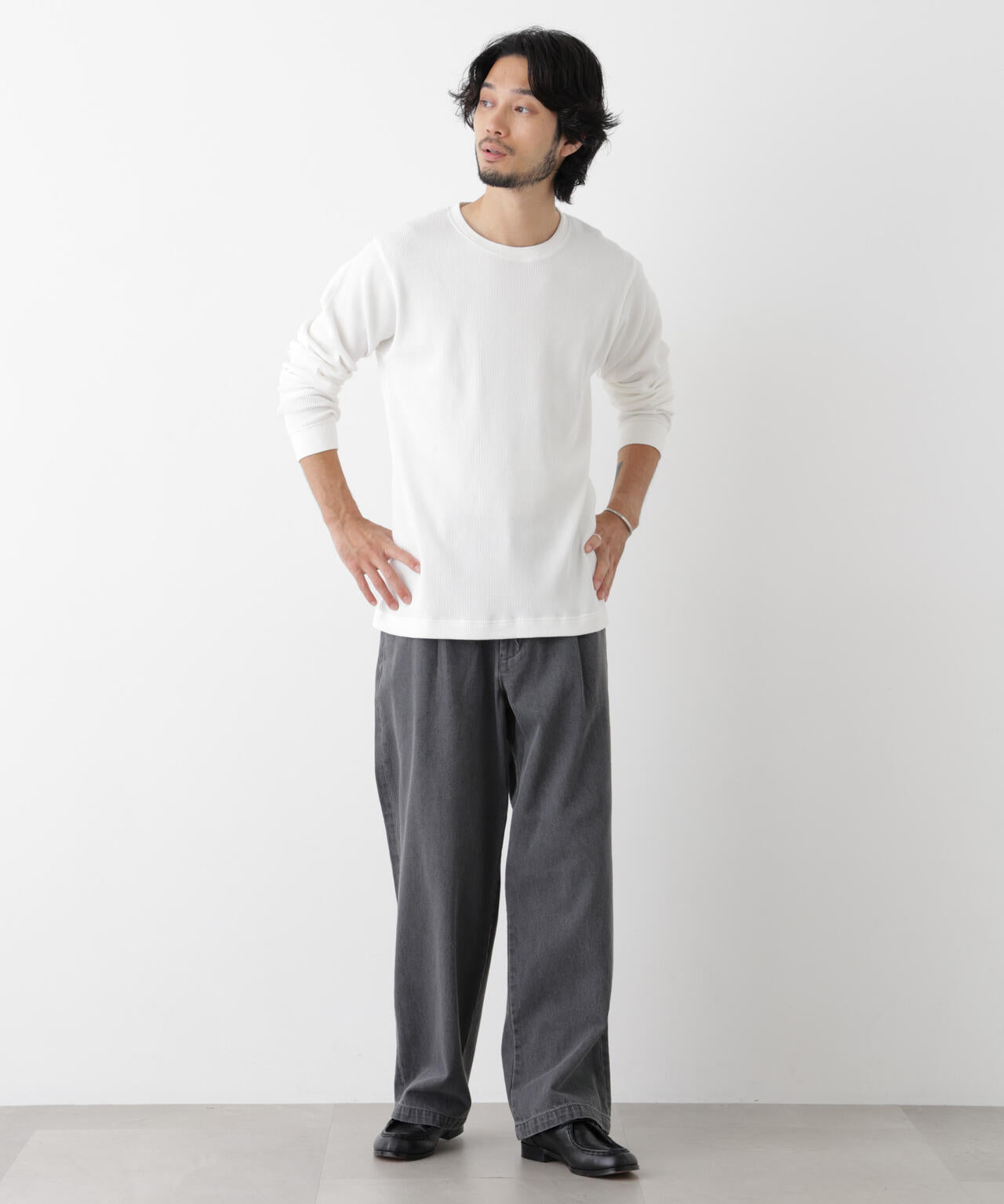 アンチスメルワッフル Tシャツ 長袖 6726223207