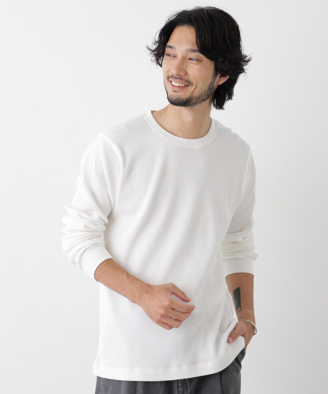 アンチスメルワッフル Tシャツ 長袖 6726223207