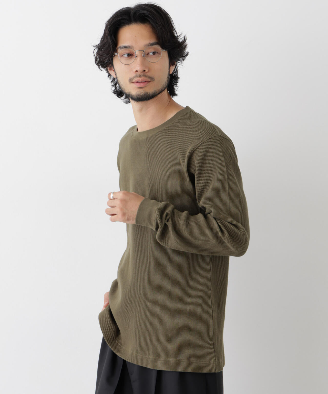 アンチスメルワッフル Tシャツ 長袖 6726223207