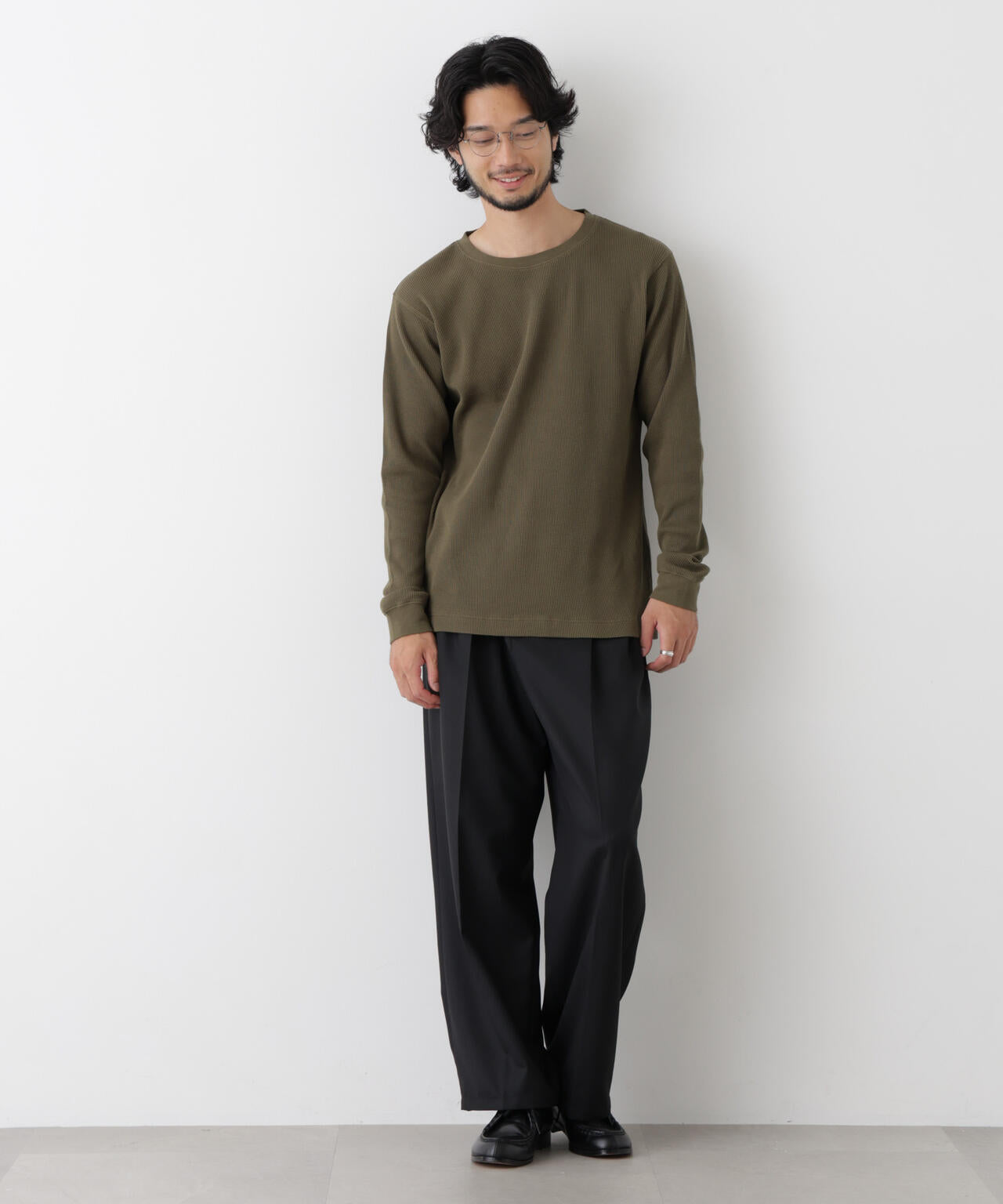 アンチスメルワッフル Tシャツ 長袖 6726223207
