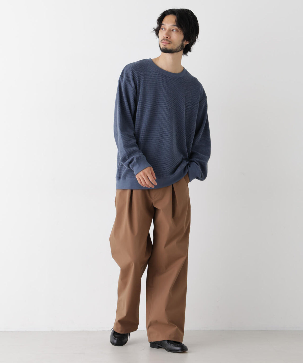 テックワッフルワイドプルオーバー 長袖 6726223209