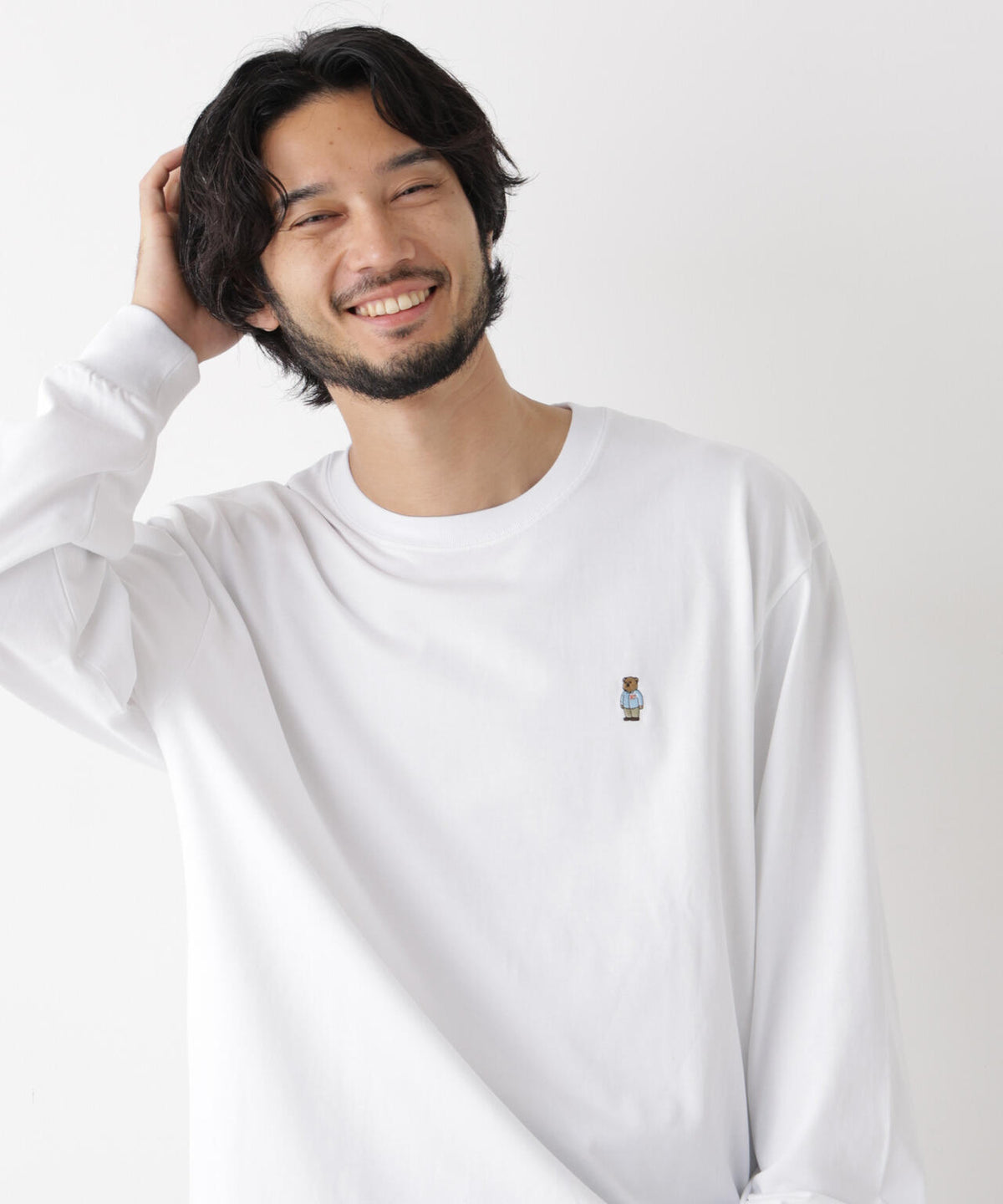 ナノベアビッグTシャツ 長袖 6726223211