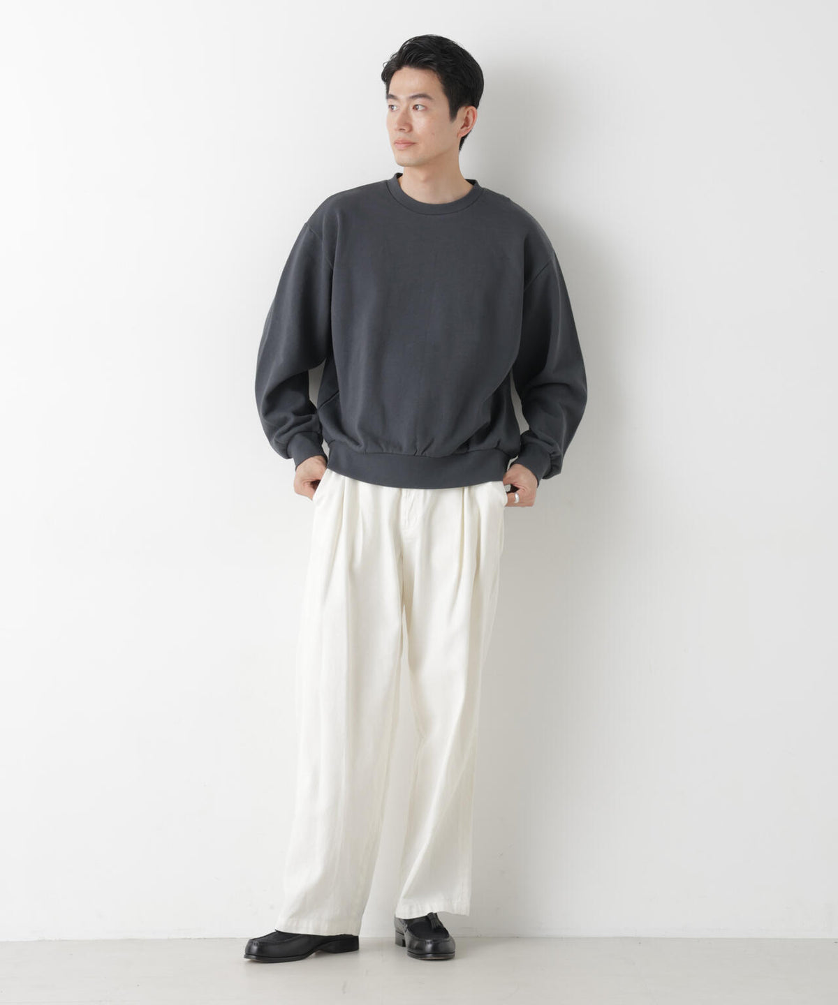 WEB限定/ワイドフィットスウェットプルオーバー 6726223216