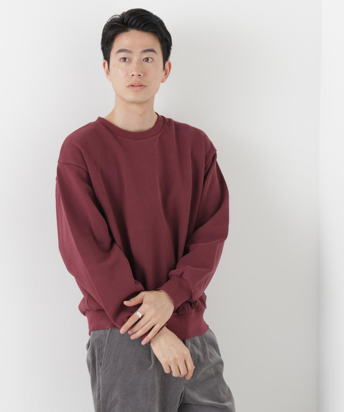 WEB限定/ワイドフィットスウェットプルオーバー 6726223216