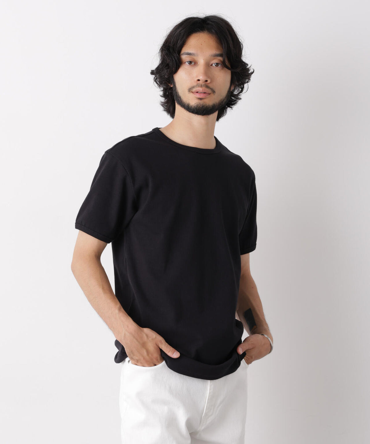 リブフライスTシャツ 半袖 6726224204