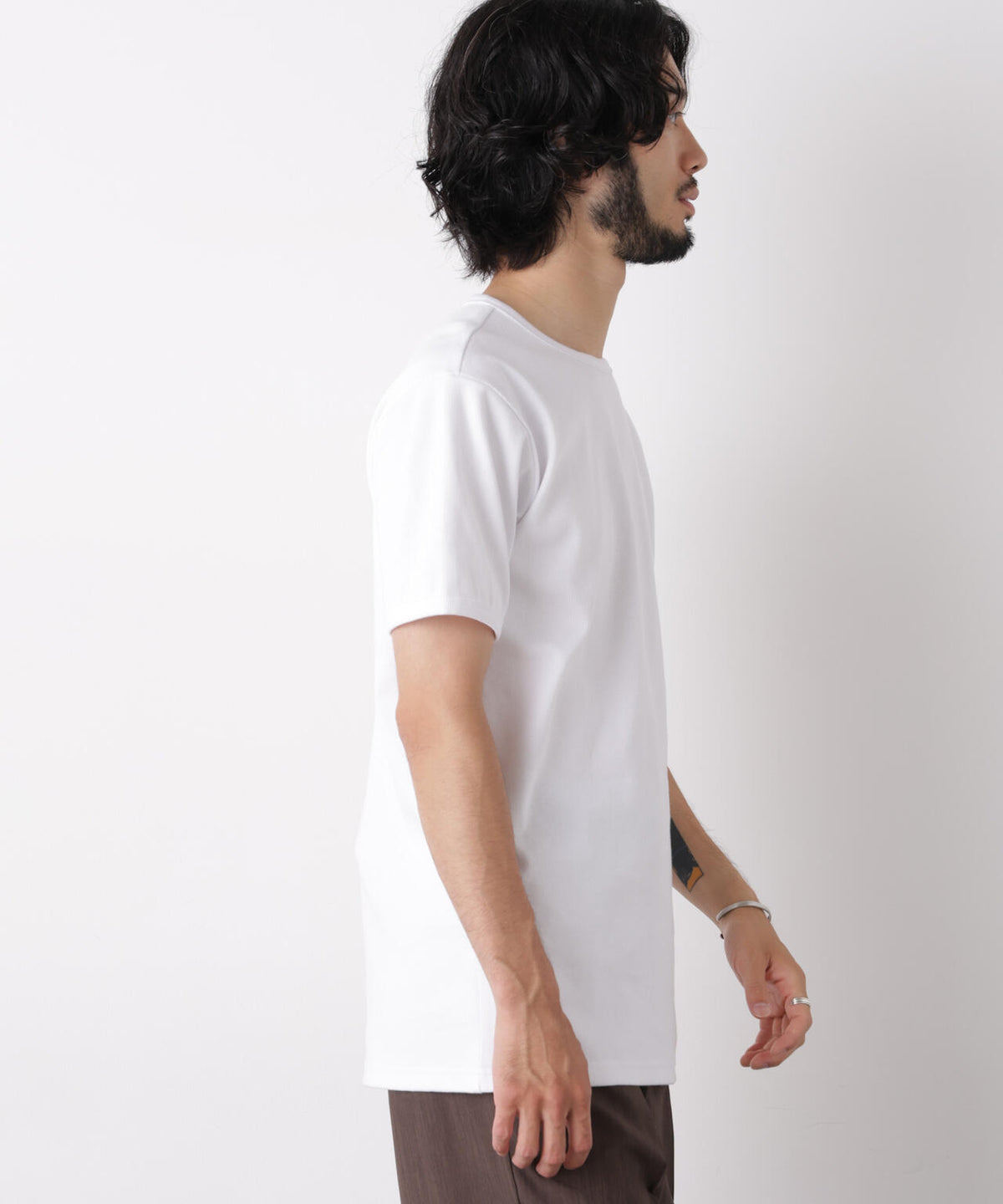 リブフライスTシャツ 半袖 6726224204