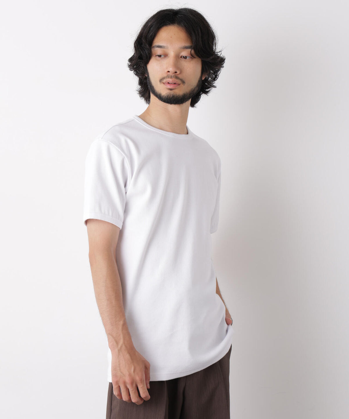 リブフライスTシャツ 半袖 6726224204