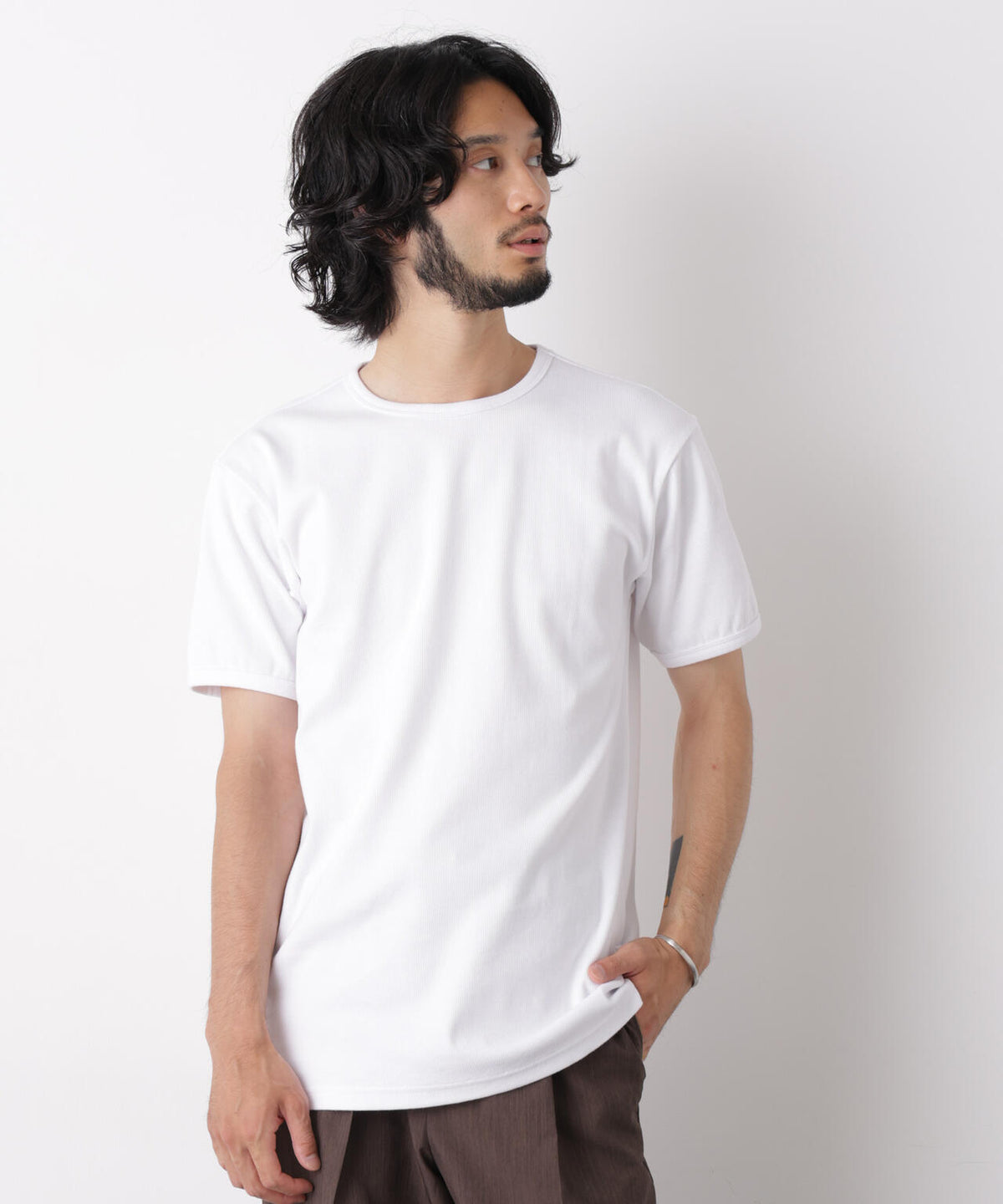 リブフライスTシャツ 半袖 6726224204