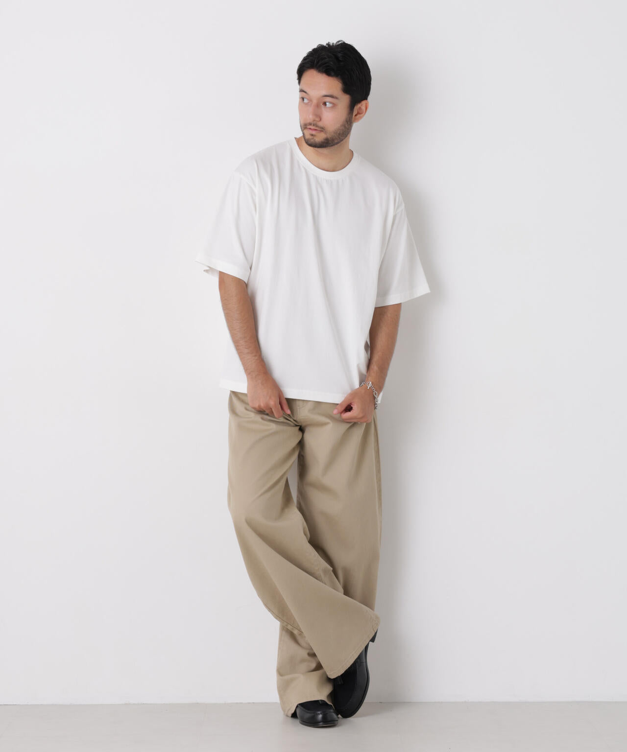 USAコットン×COOLMAX(R)ワイドTシャツ 半袖 6726224206