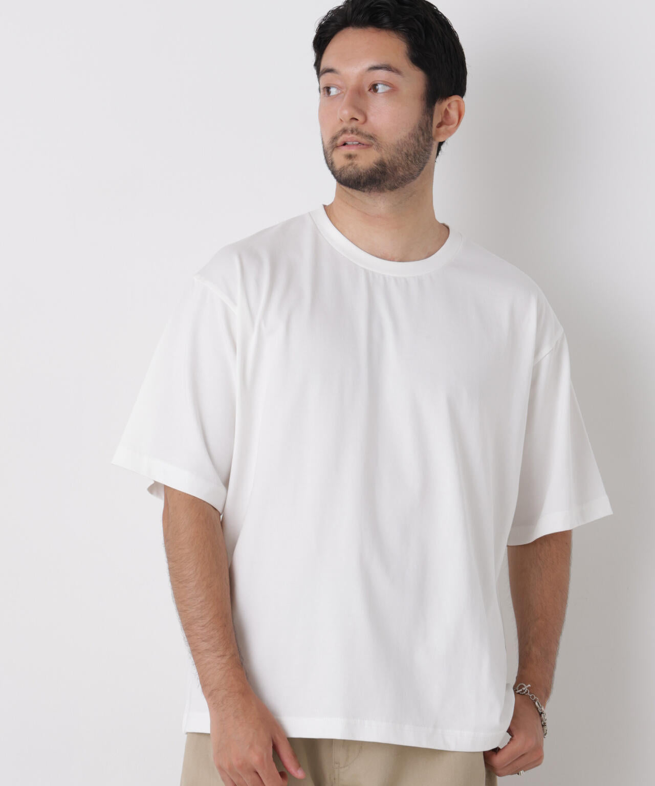 USAコットン×COOLMAX(R)ワイドTシャツ 半袖 6726224206