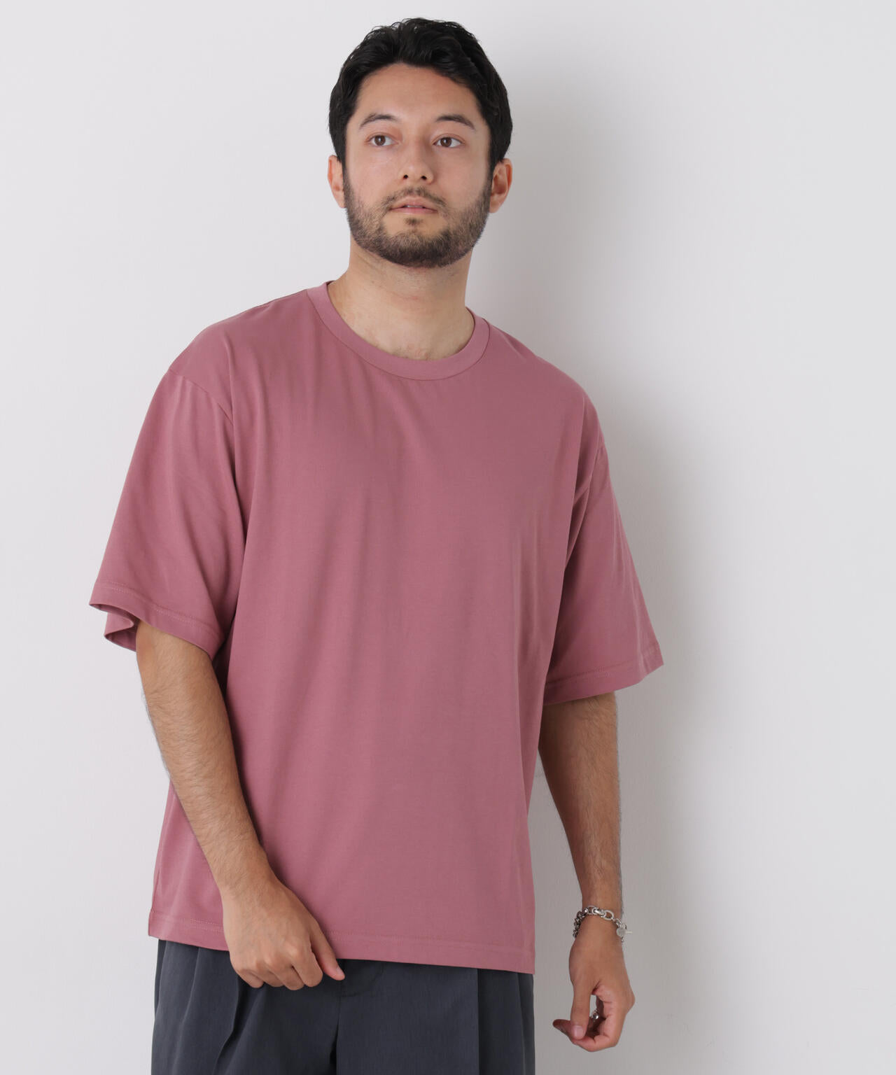 USAコットン×COOLMAX(R)ワイドTシャツ 半袖 6726224206