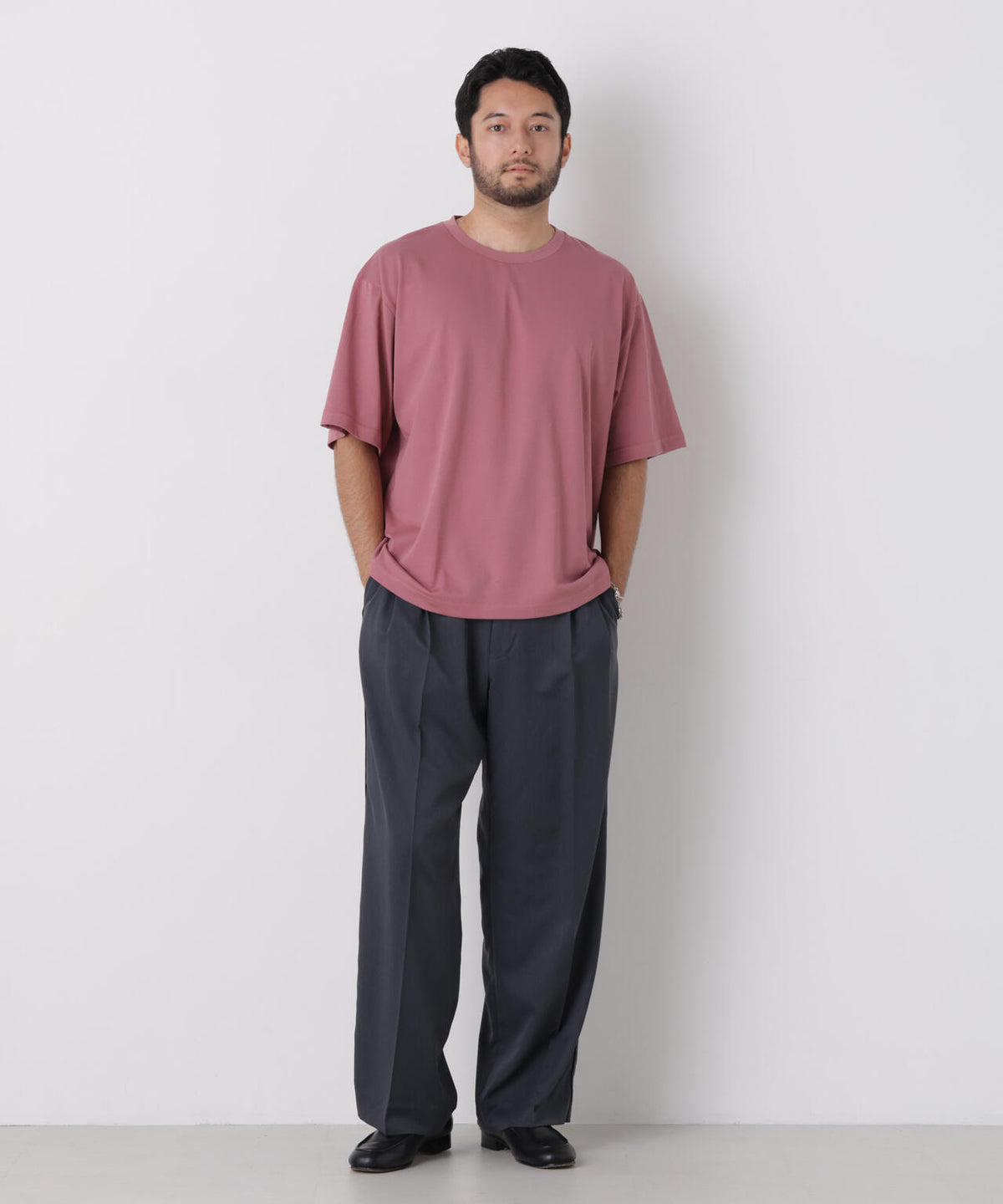 USAコットン×COOLMAX(R)ワイドTシャツ 半袖 6726224206